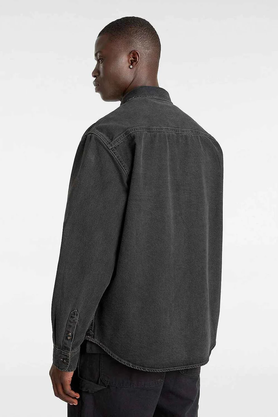 Hemd met lange mouwen - dark grey denim - Image 3