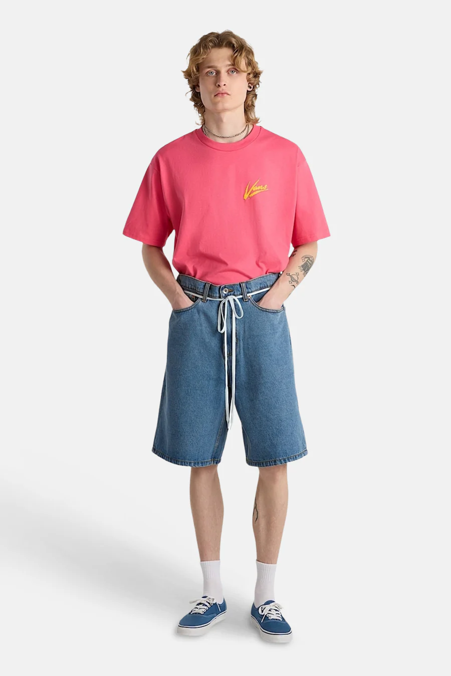 Short - light blue denim - Image 2