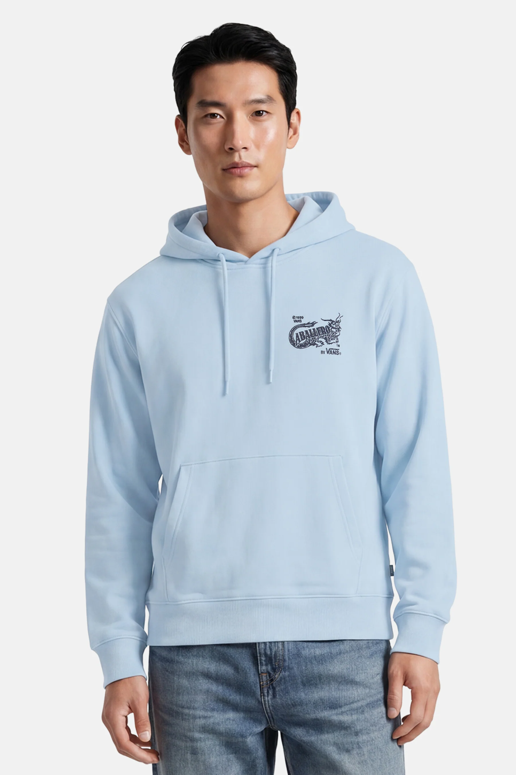 Sweater met kap - blauw
