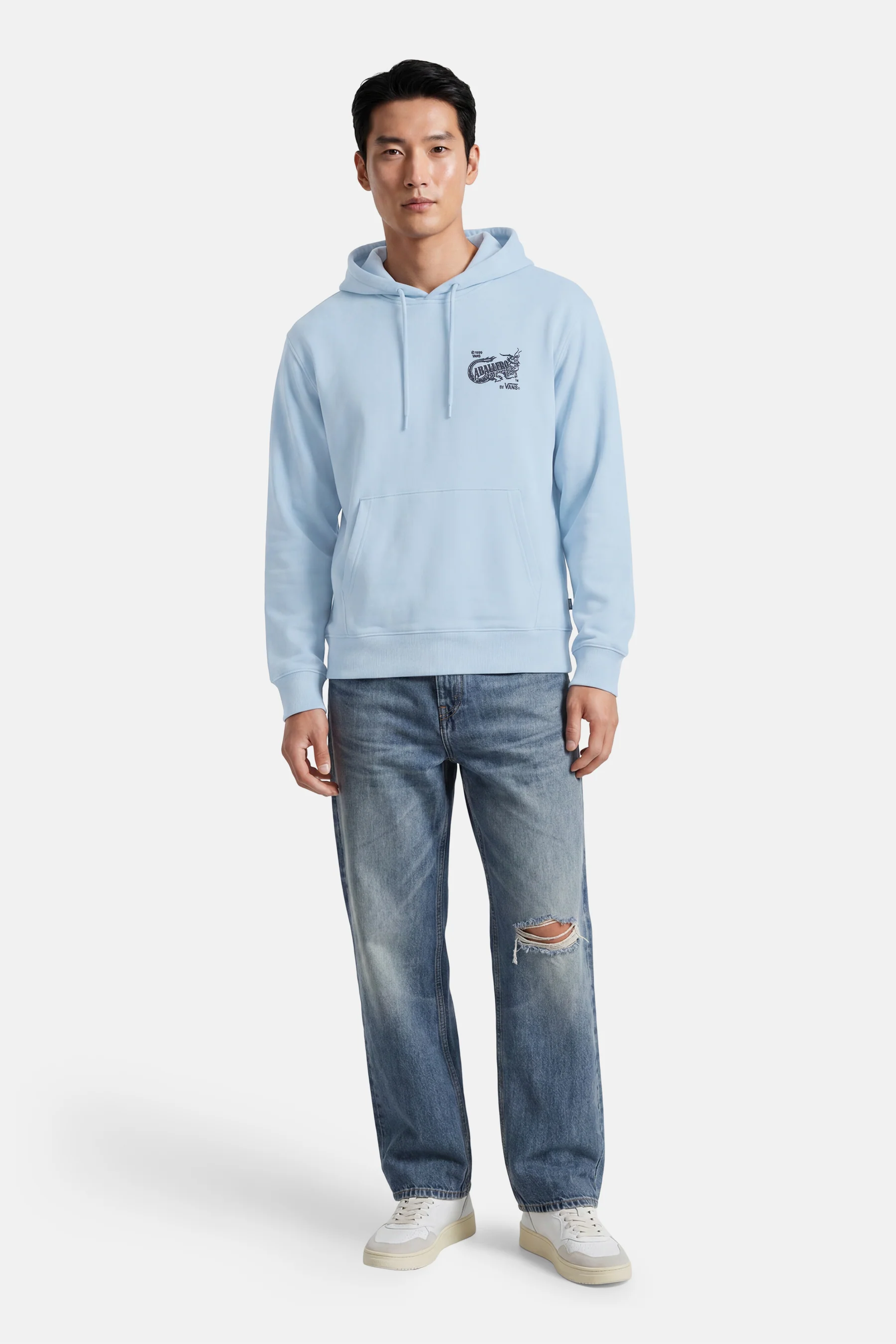 Sweater met kap - blauw - Image 2