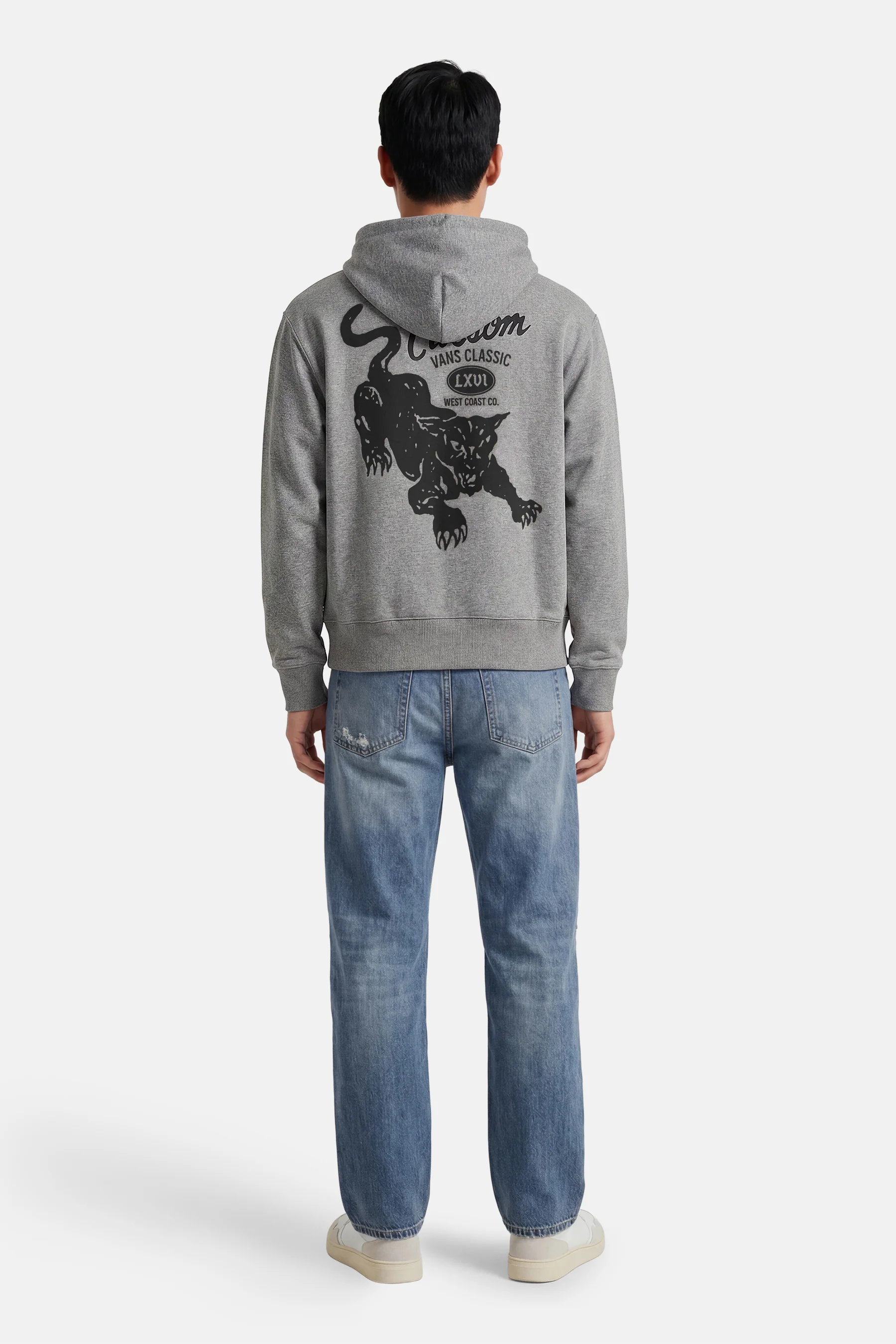 Sweater met kap - grijs - Image 3
