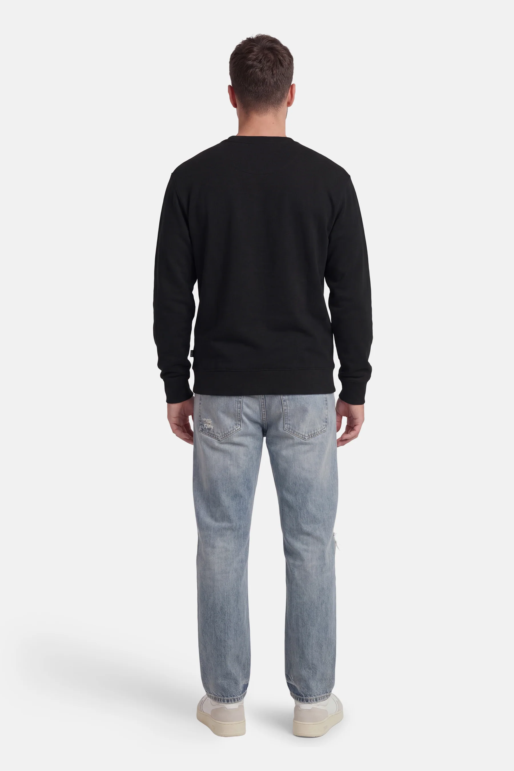 Sweater O-hals - zwart - Image 3