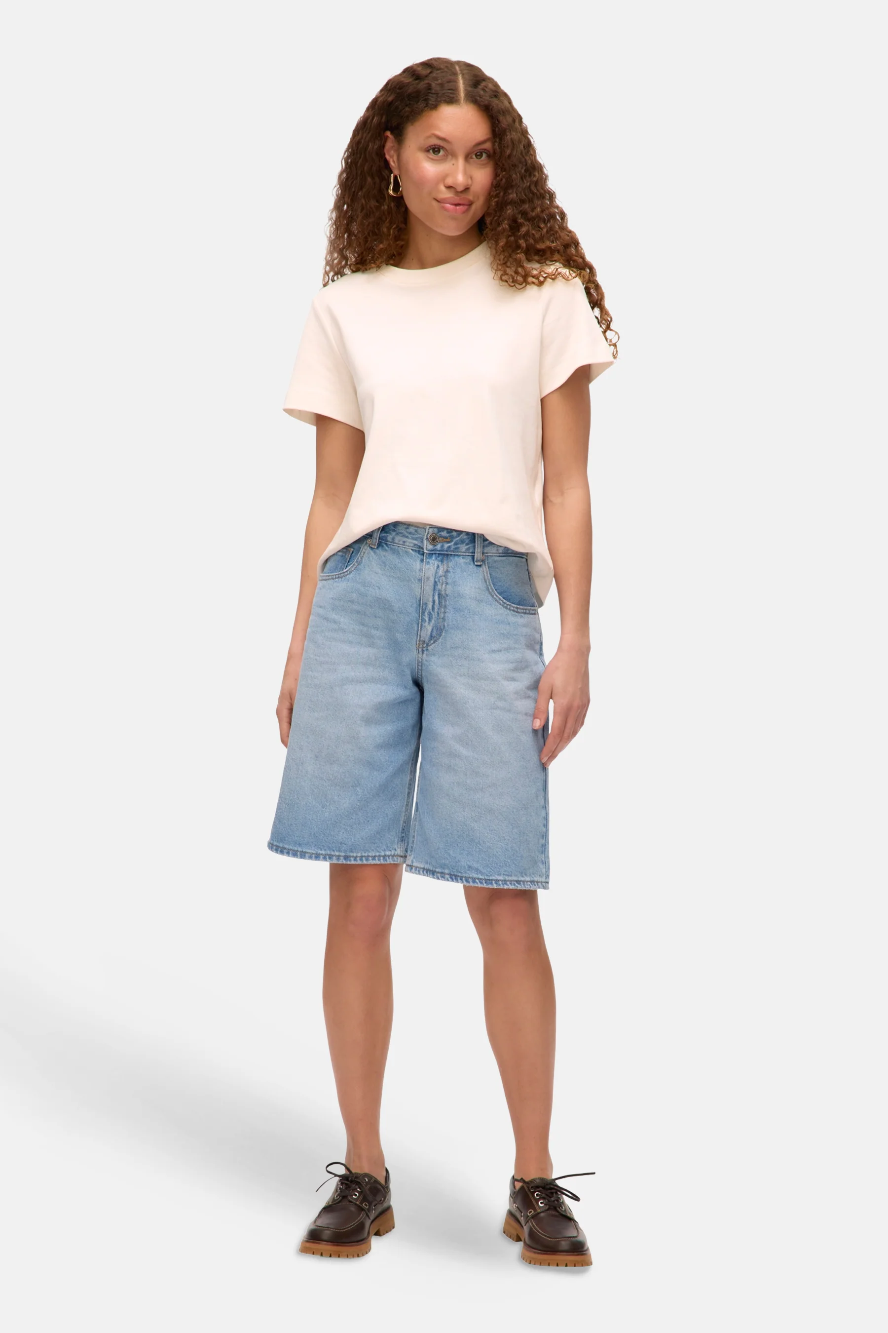 Short - light blue denim - Image 2