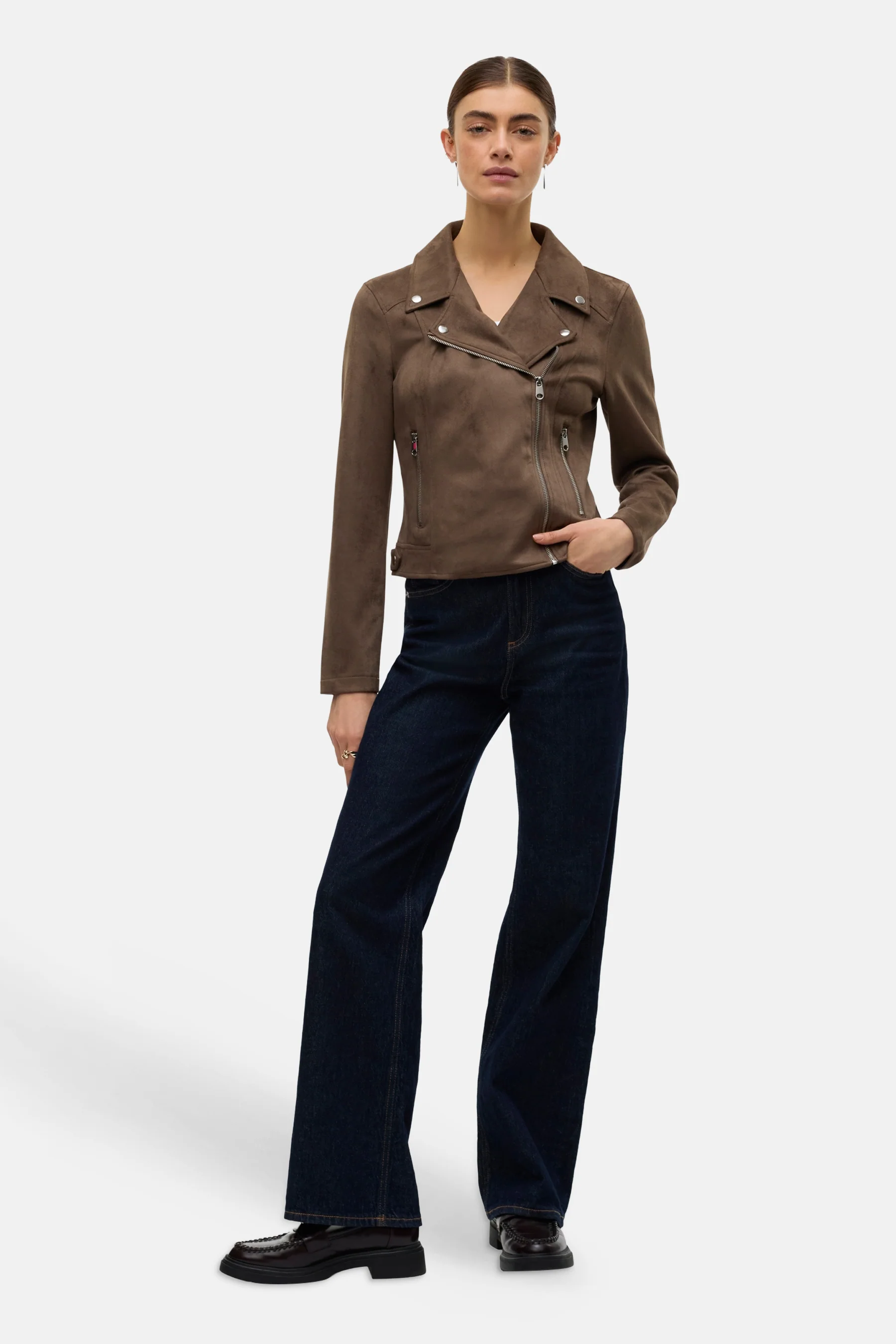 Jas in imitatieleer - bruin - Image 2