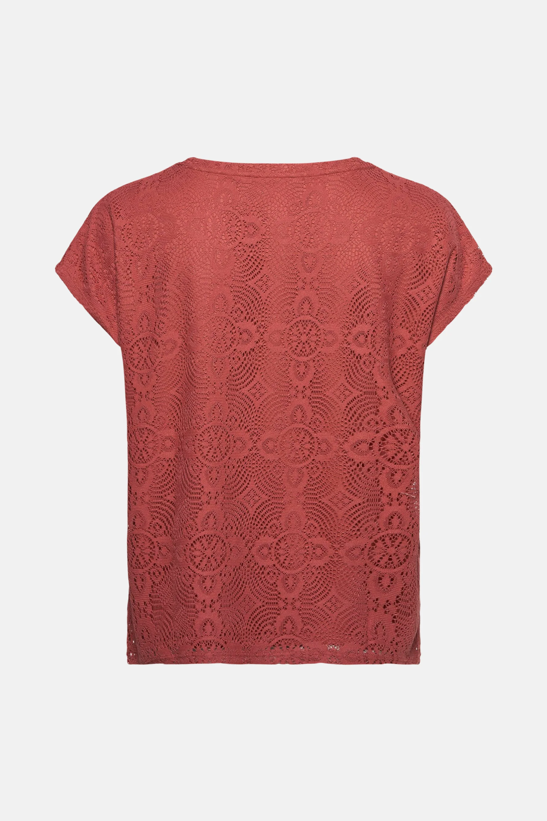 Blouse met korte mouwen - bruin - Image 2