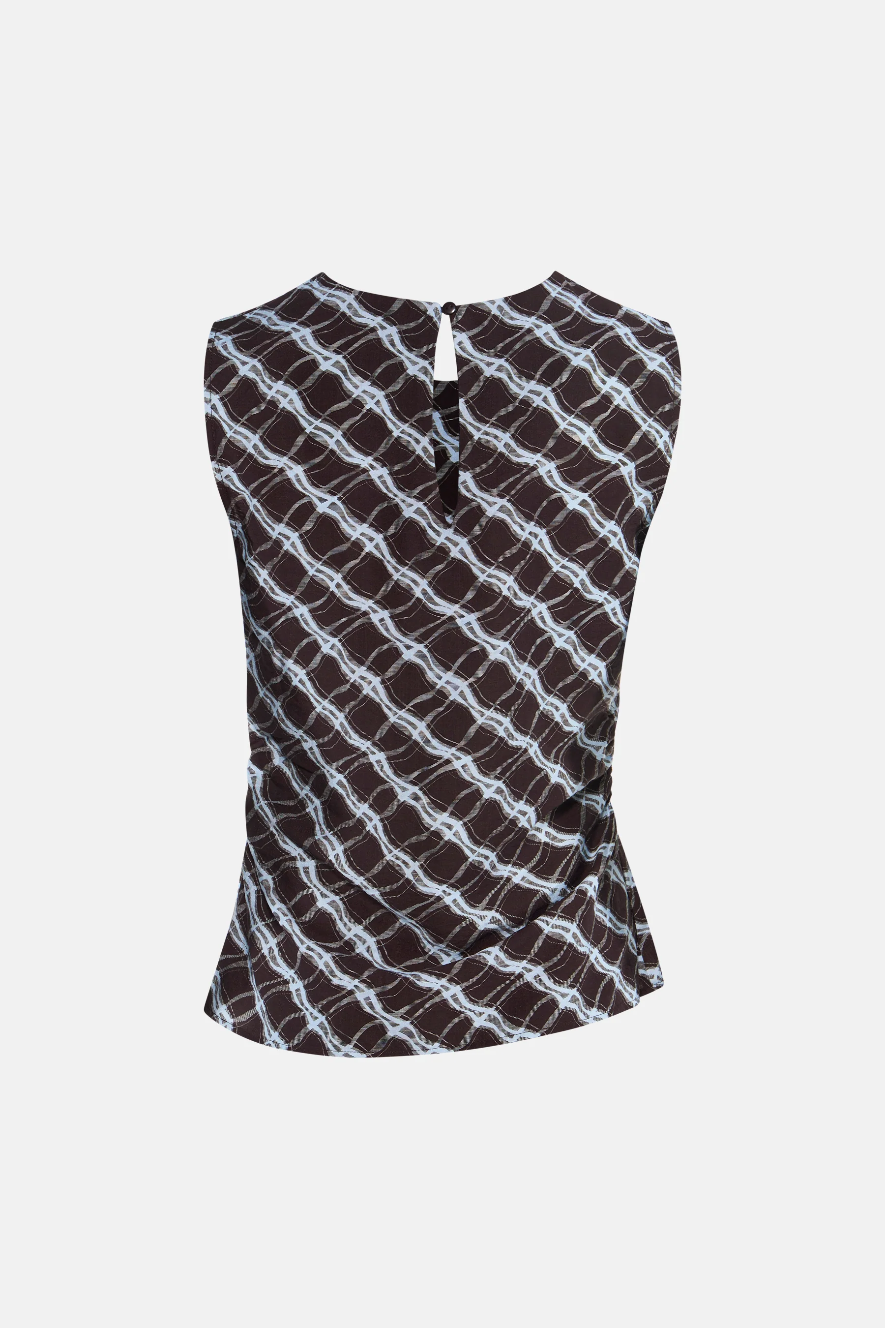 Blouse met korte mouwen - bruin - Image 5