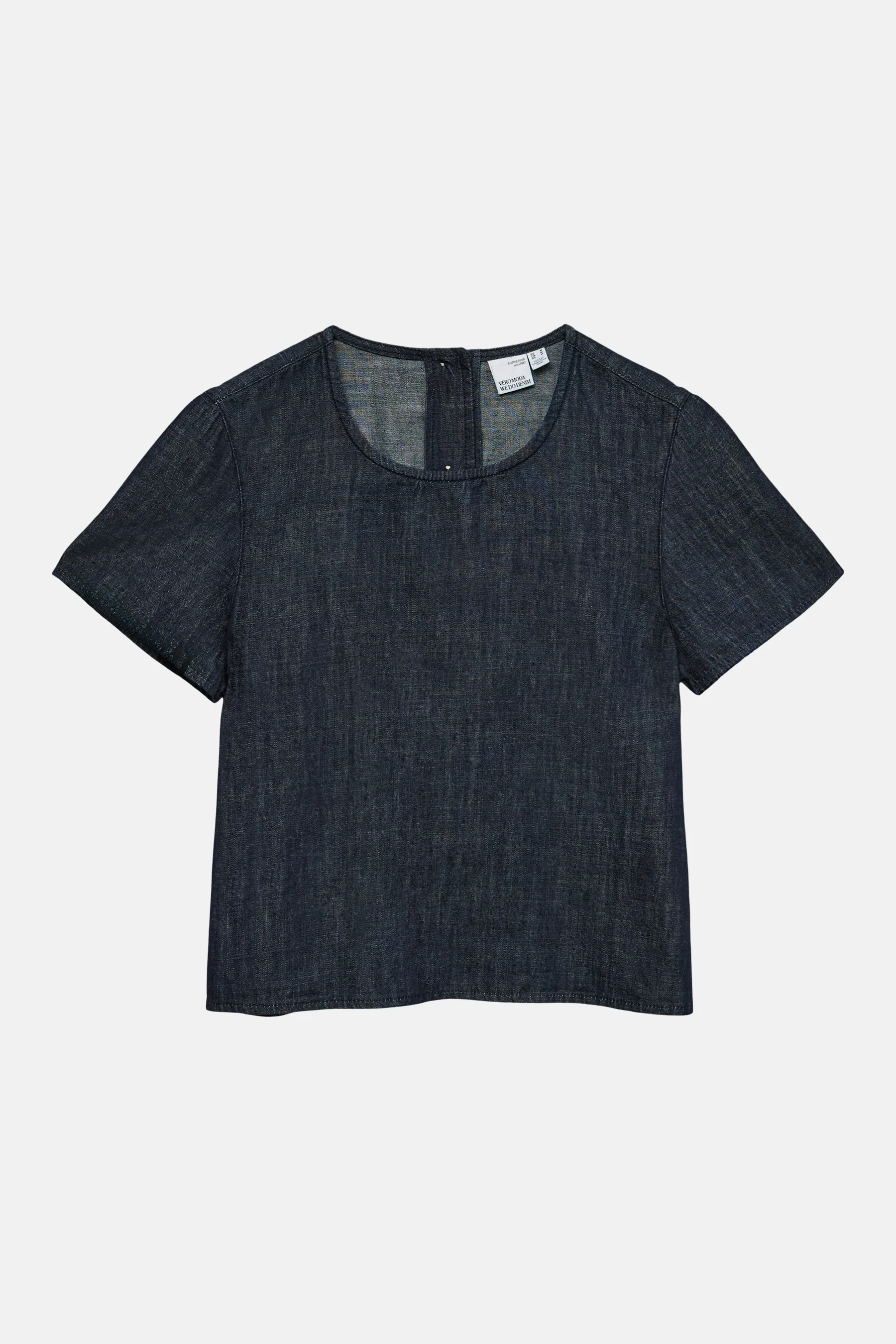 Blouse met korte mouwen - dark blue denim - Image 5