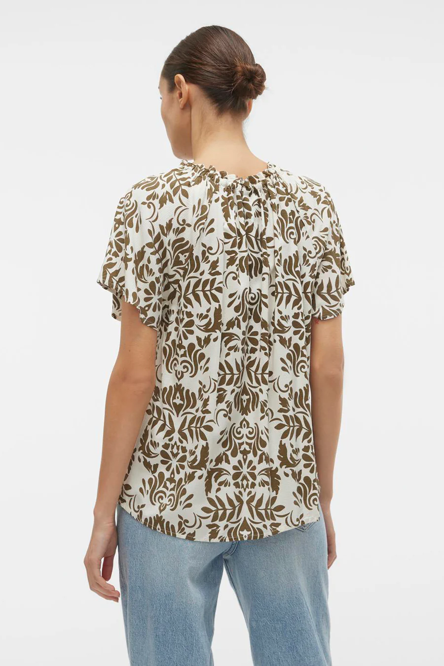 Blouse met korte mouwen - groen - Image 3