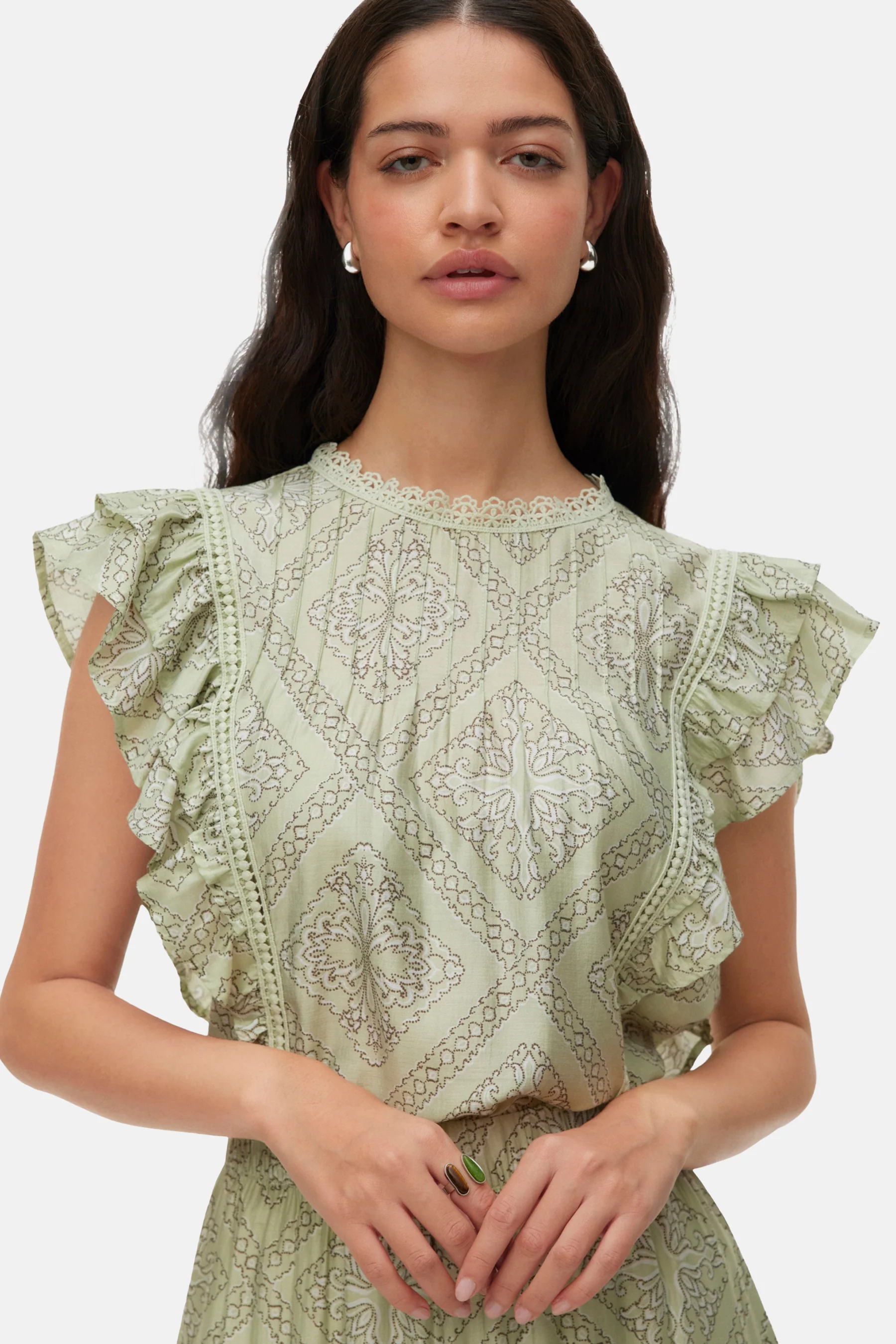 Blouse (korte mouwen) groen - VERO MODA®
