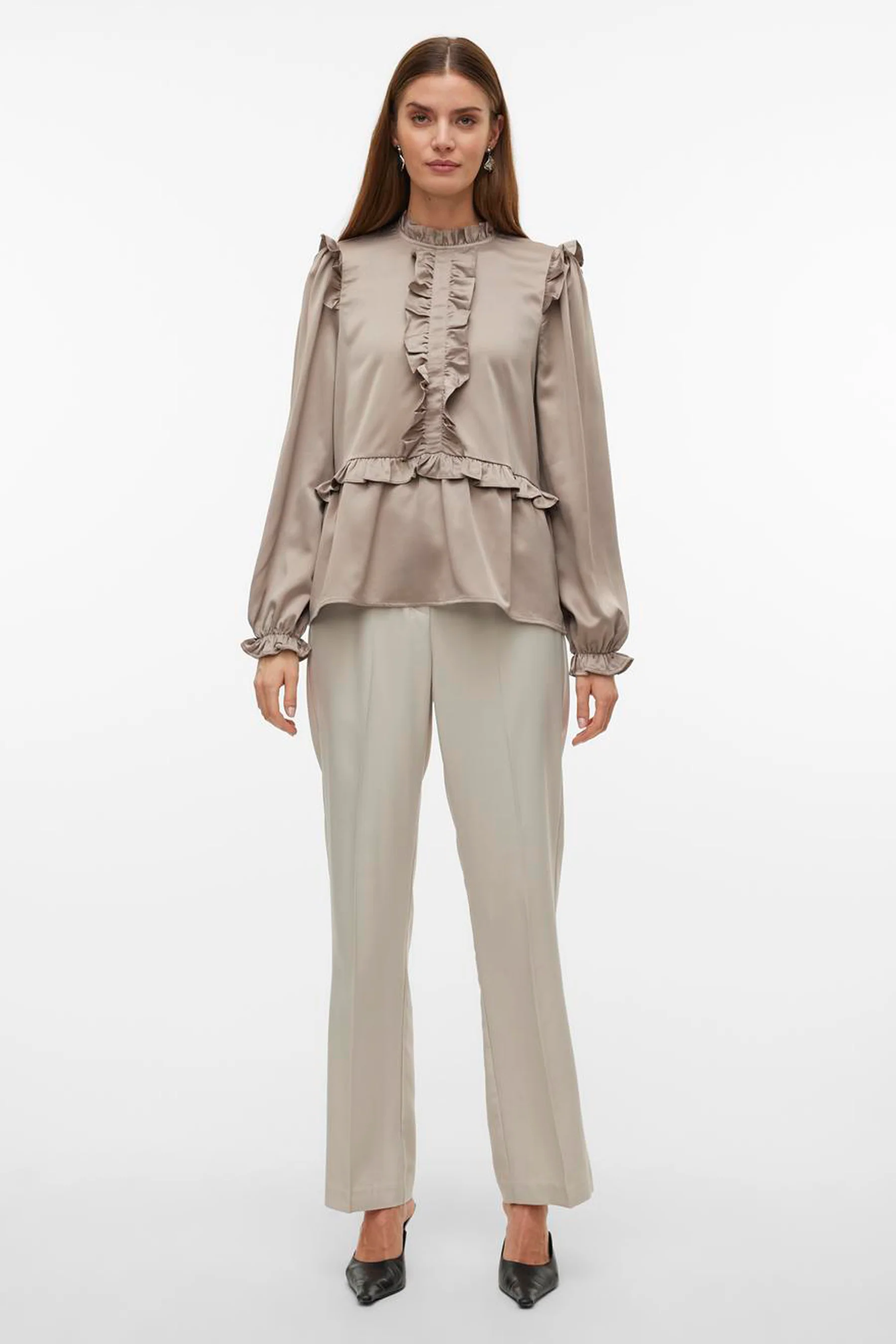 Blouse (lange mouwen) grijs - VERO MODA® - Image 2