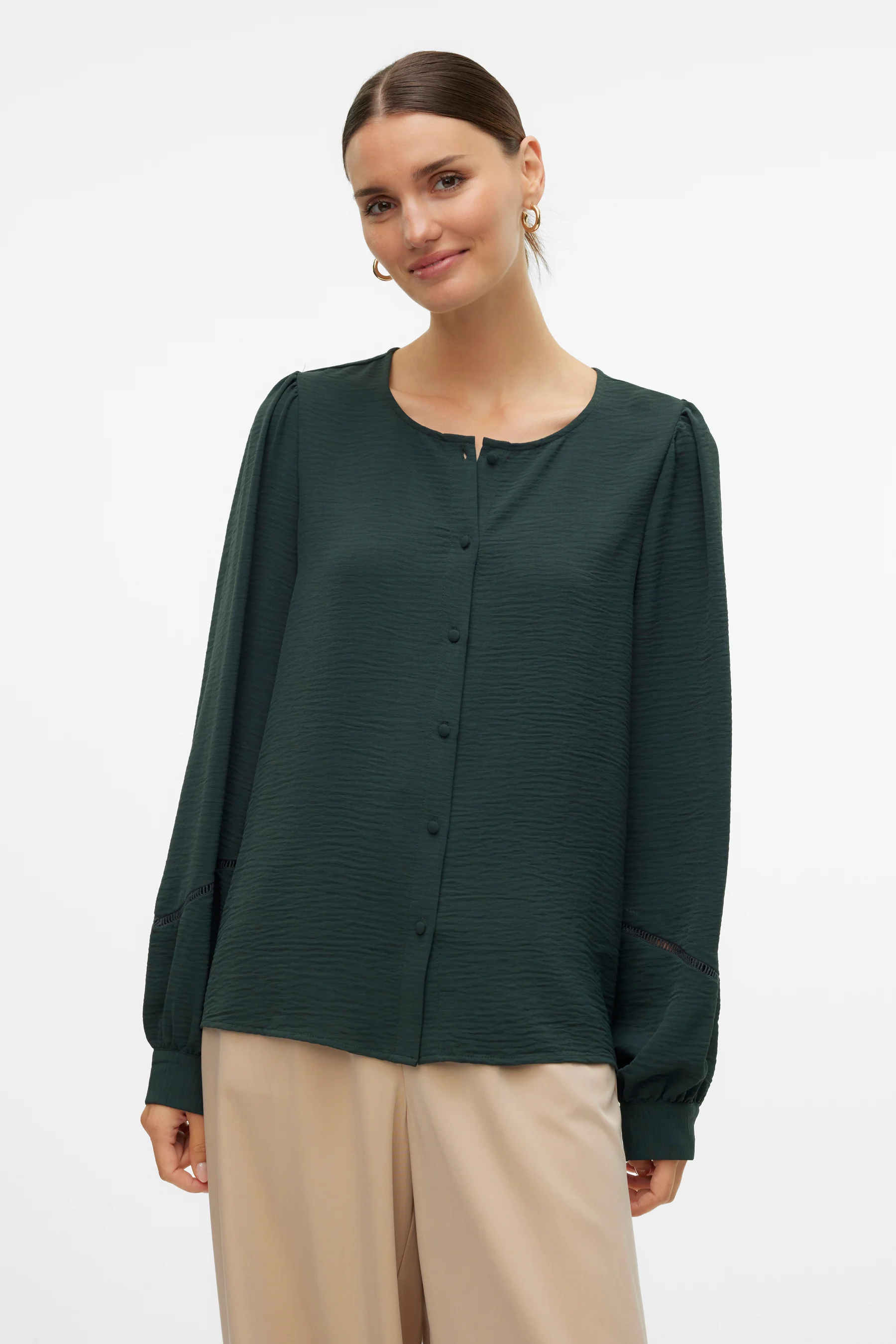 Blouse met lange mouwen - groen