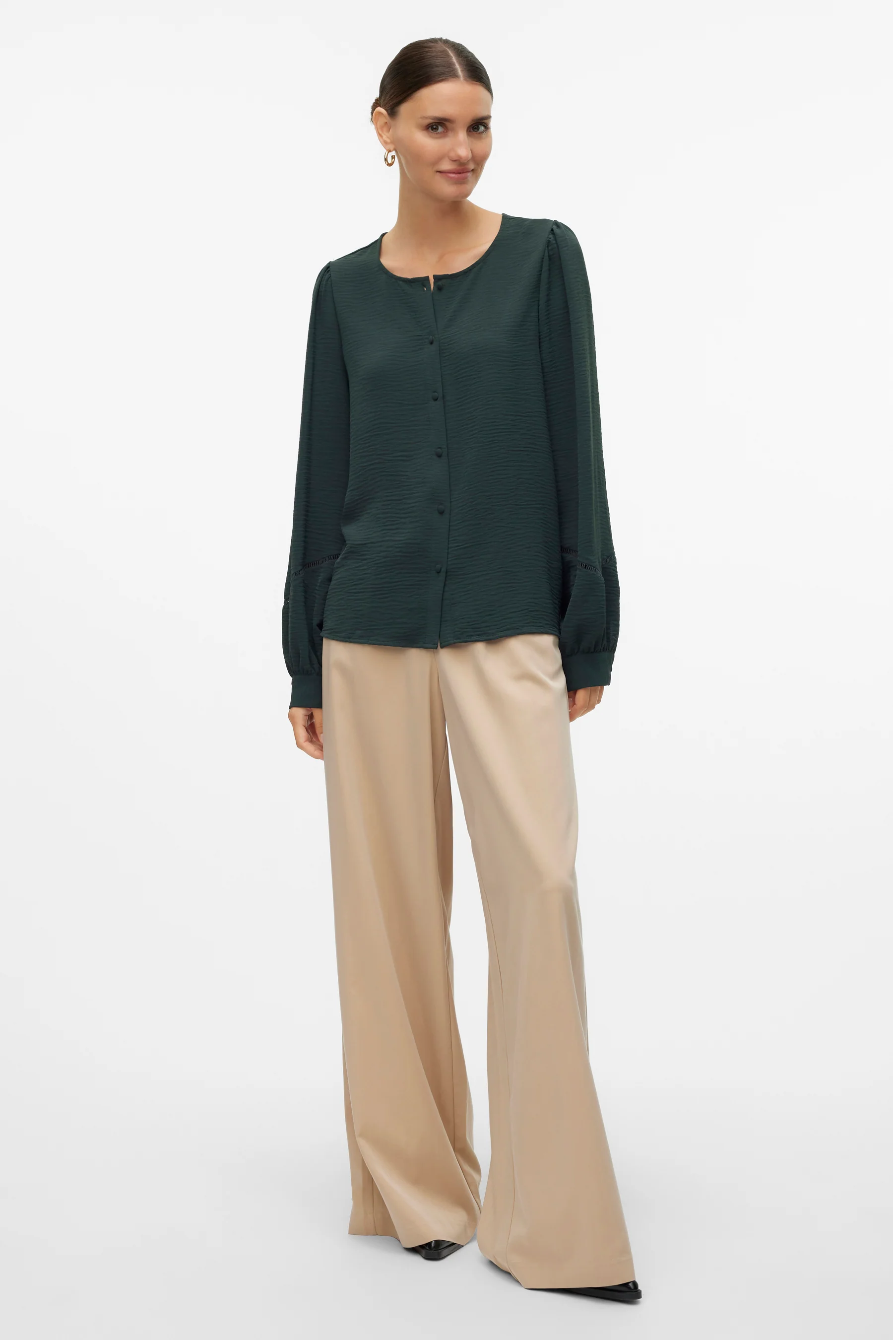 Blouse met lange mouwen - groen - Image 2