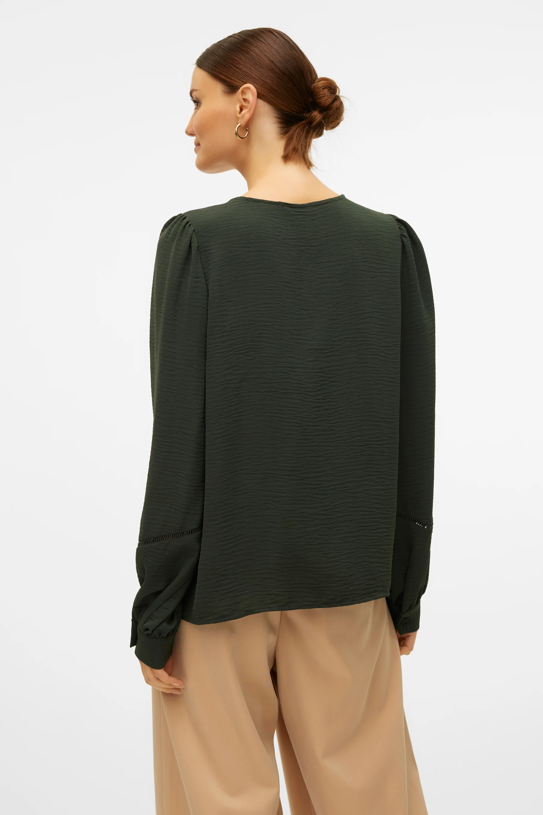 Blouse met lange mouwen - groen - Image 3
