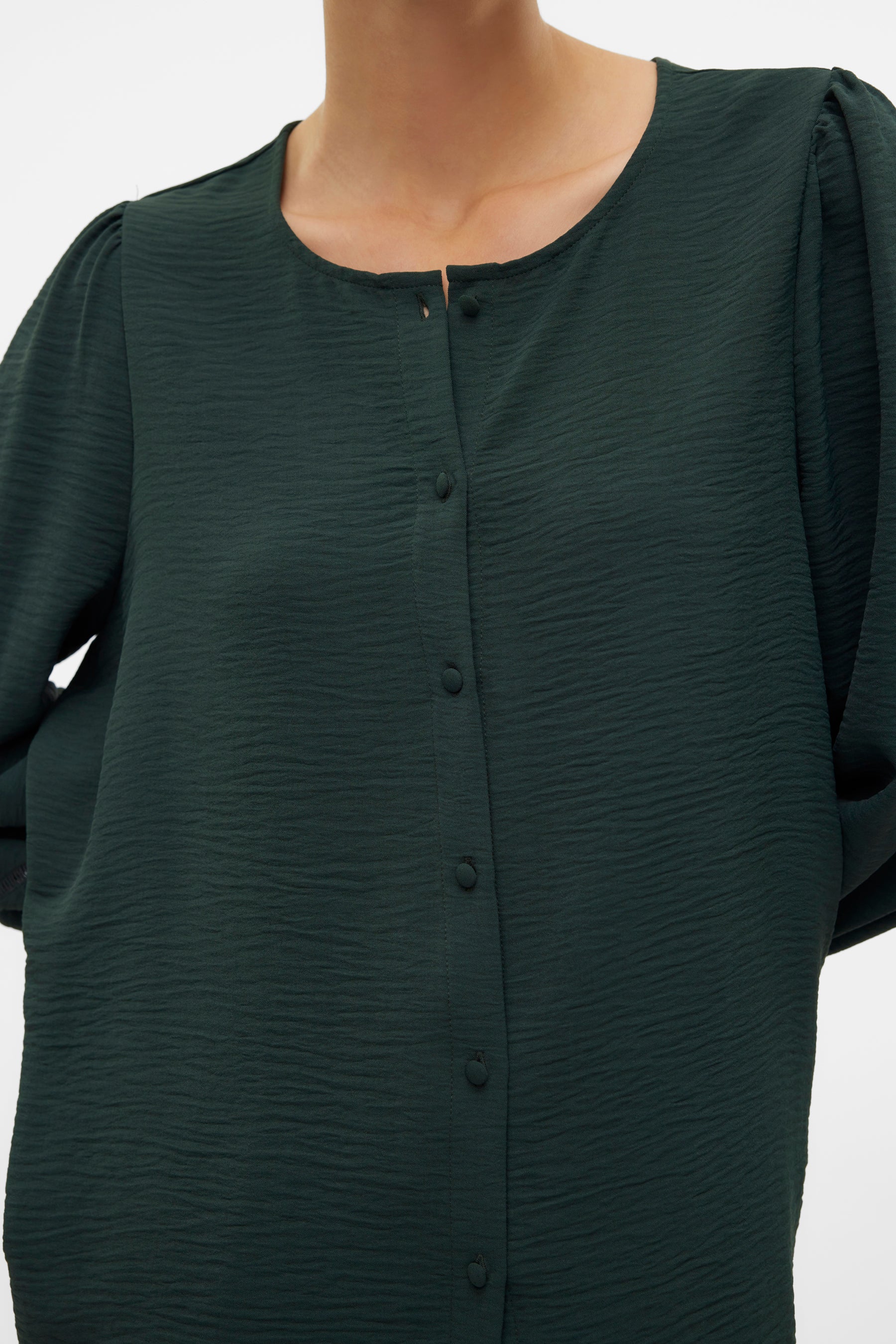 Blouse met lange mouwen - groen - Image 5