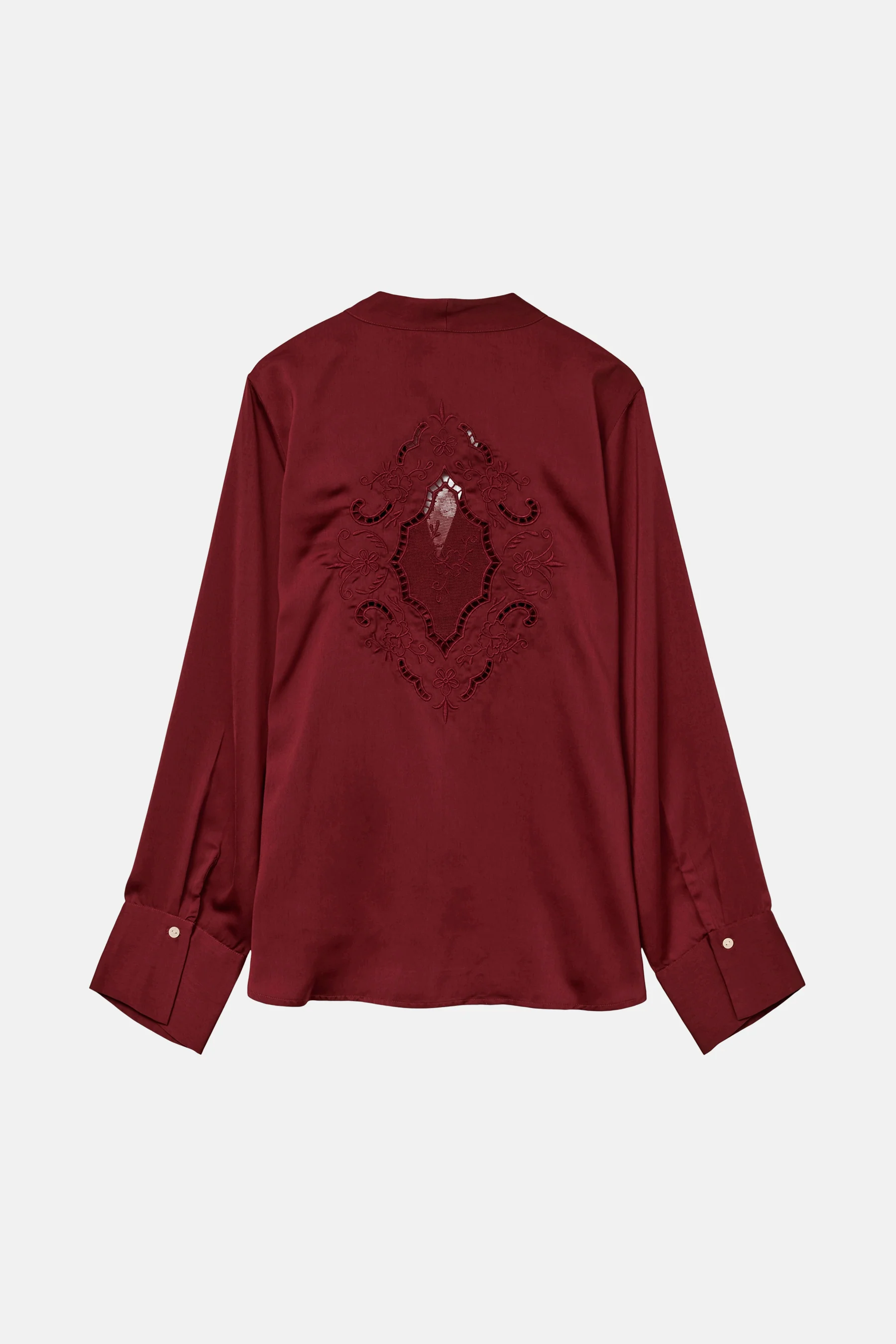 Blouse met lange mouwen - rood - Image 7