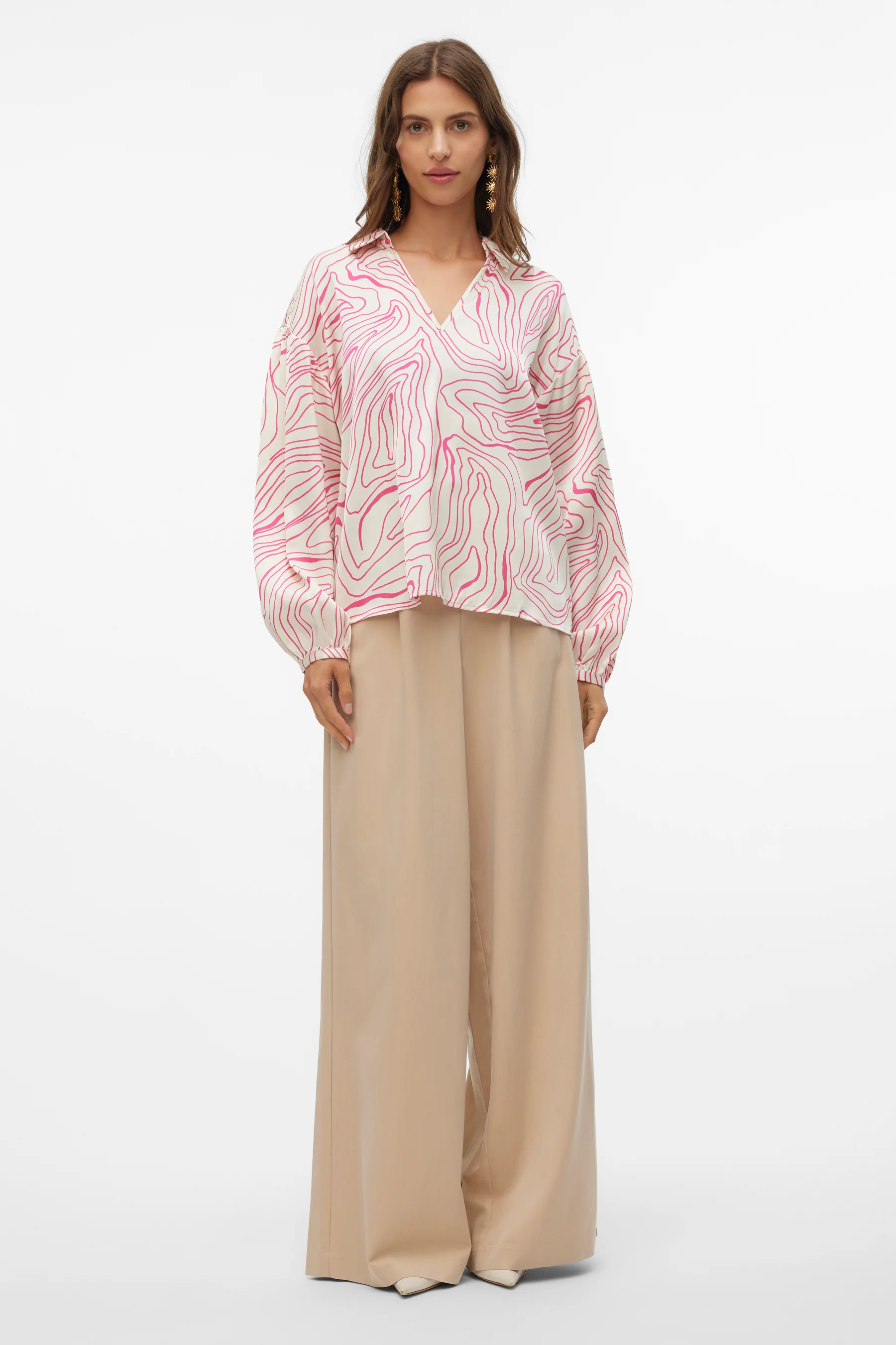 Blouse met lange mouwen - roze - Image 2