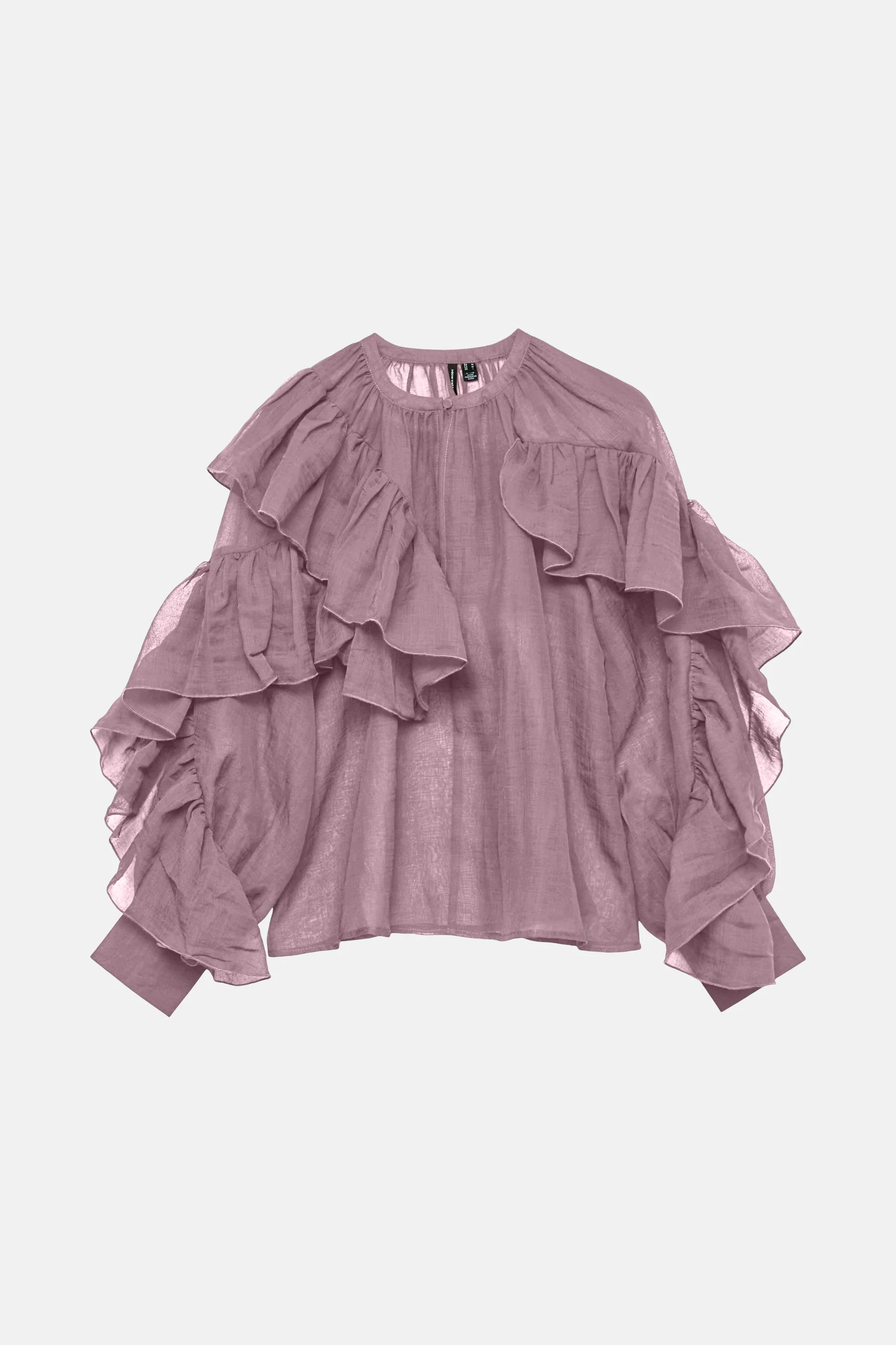 Blouse met lange mouwen - Roze