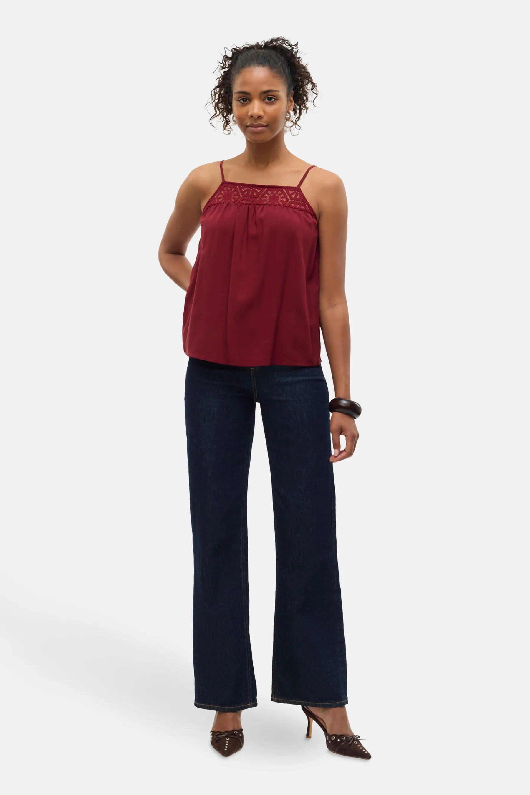 Blouse - Bordeaux - Image 2