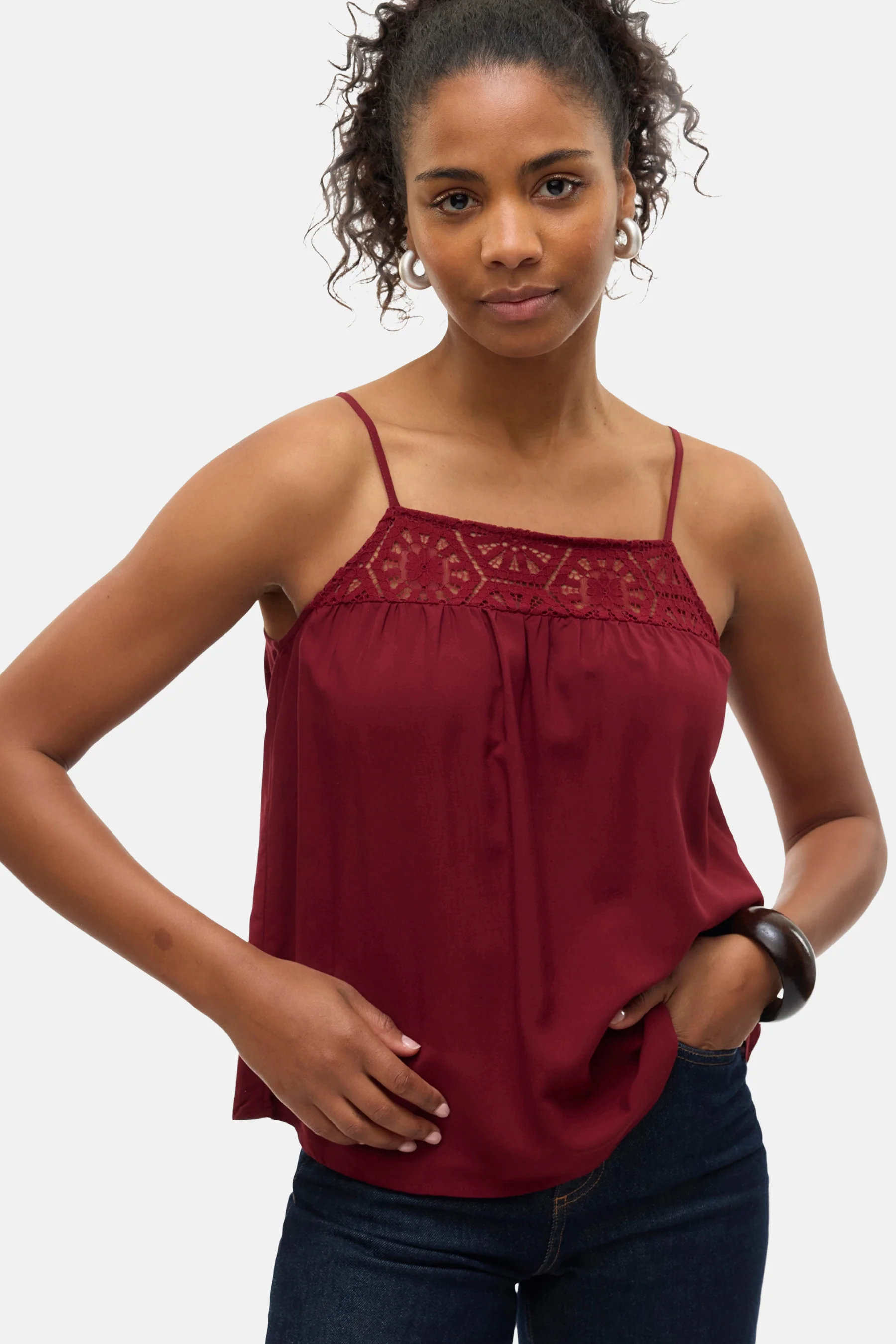 Blouse - Bordeaux - Image 4