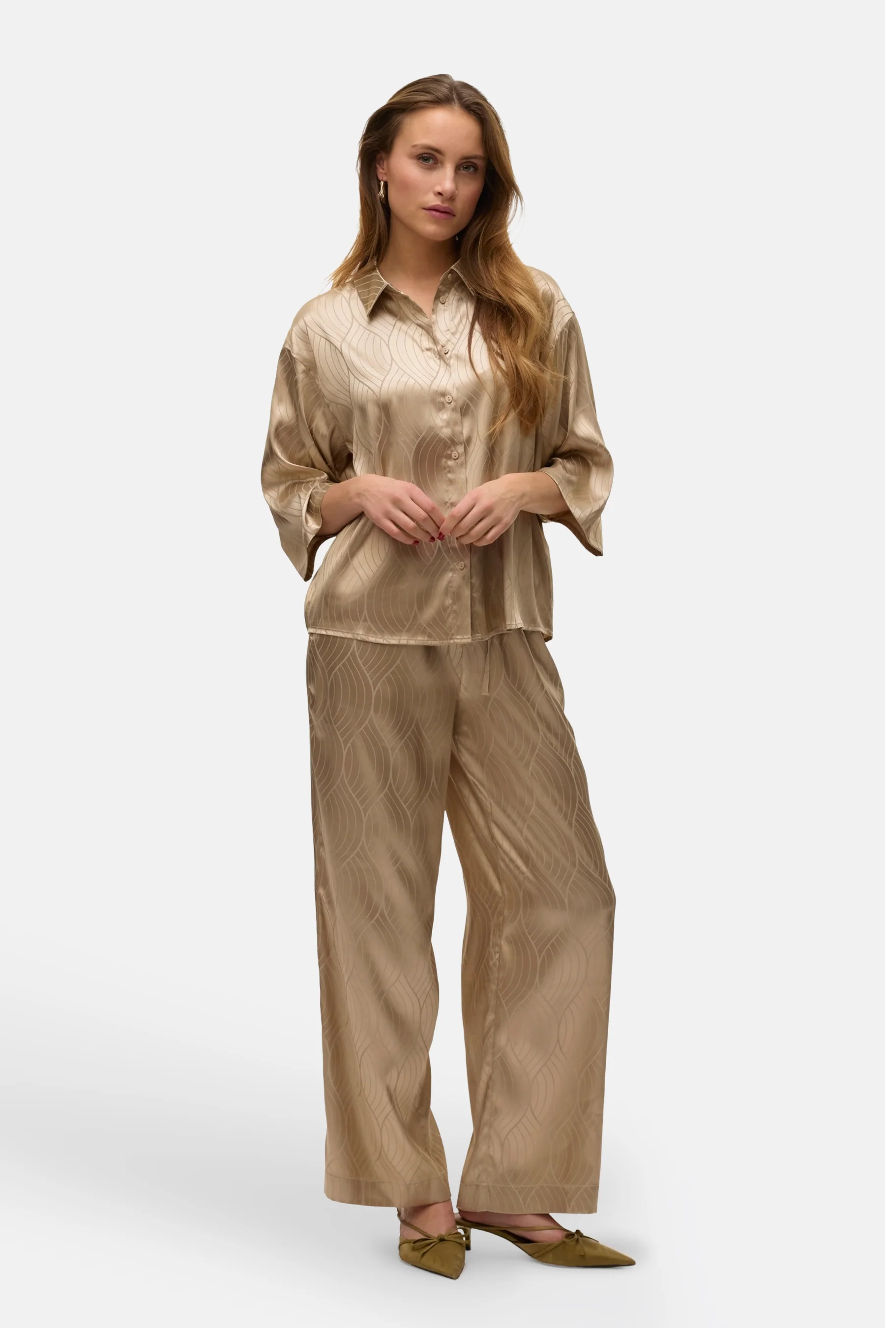 Hemd met korte mouwen - beige - Image 2