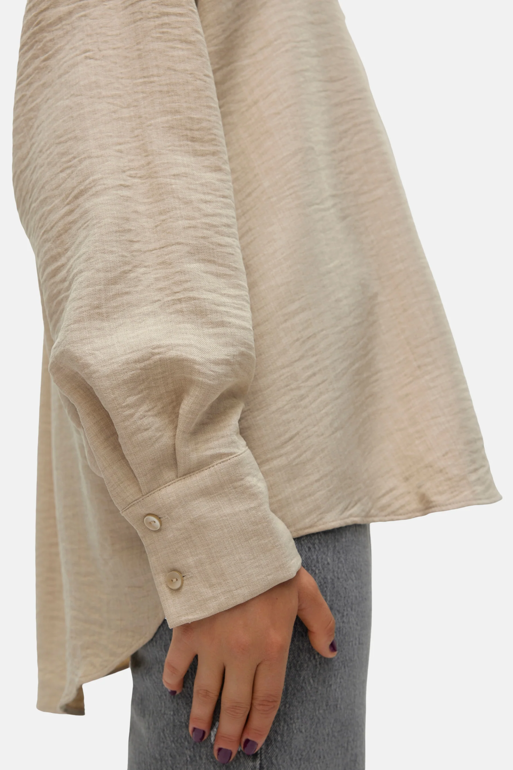 Hemd met lange mouwen - beige - Image 4