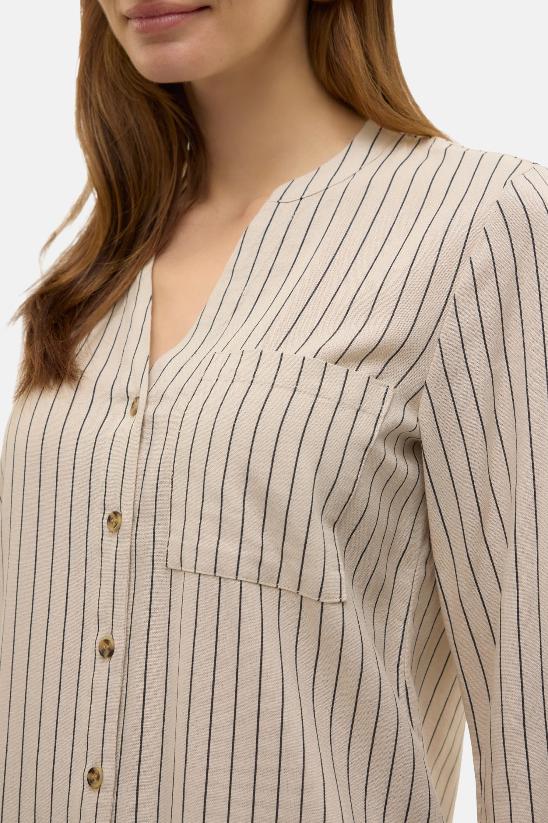 Hemd met lange mouwen - Beige - Image 4
