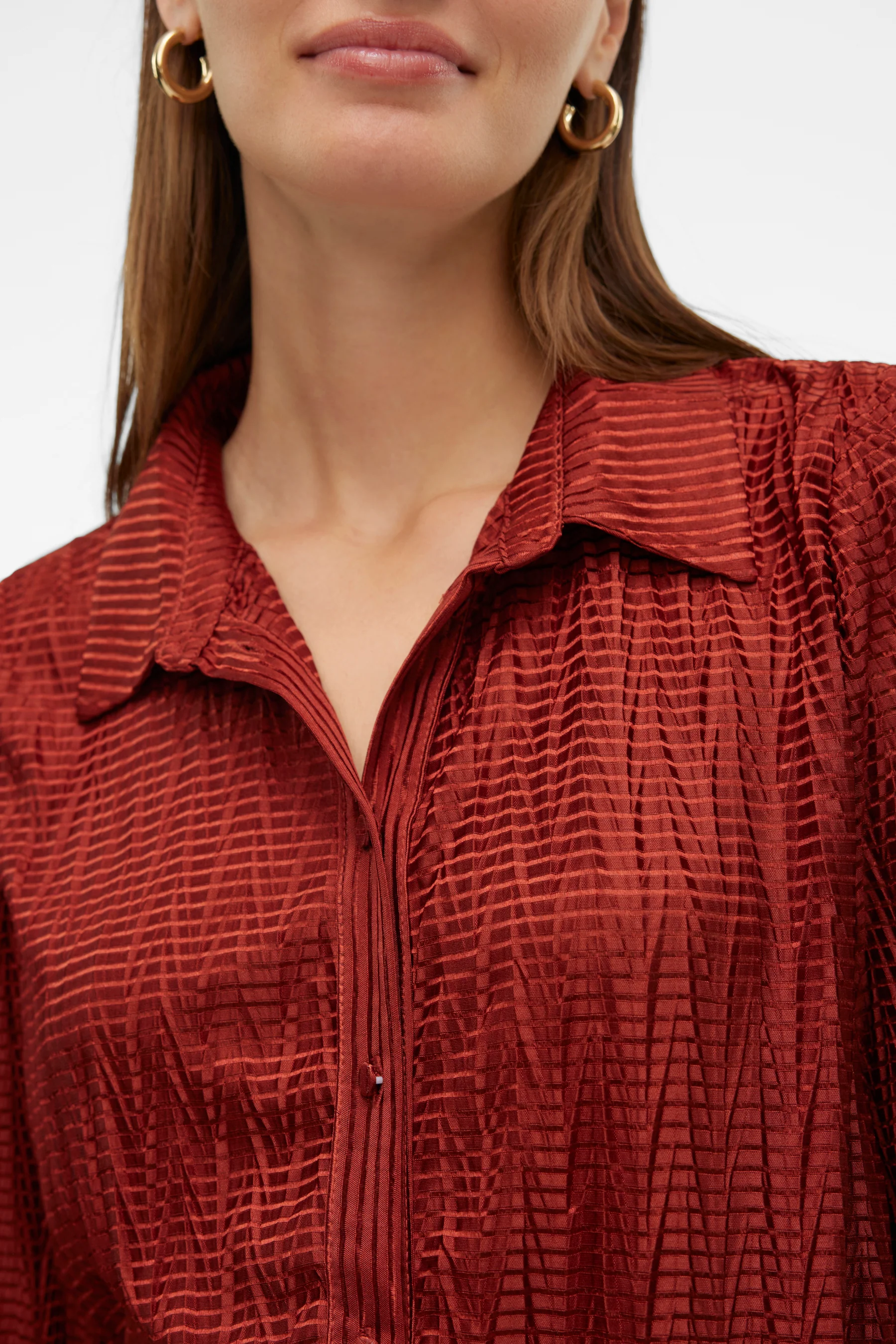 Hemd met lange mouwen - rood - Image 4