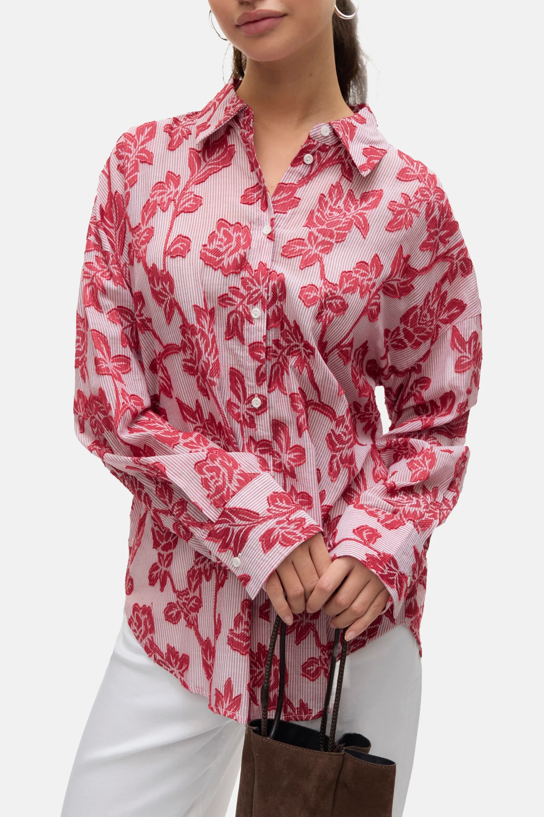 Hemd met lange mouwen - rood - Image 4