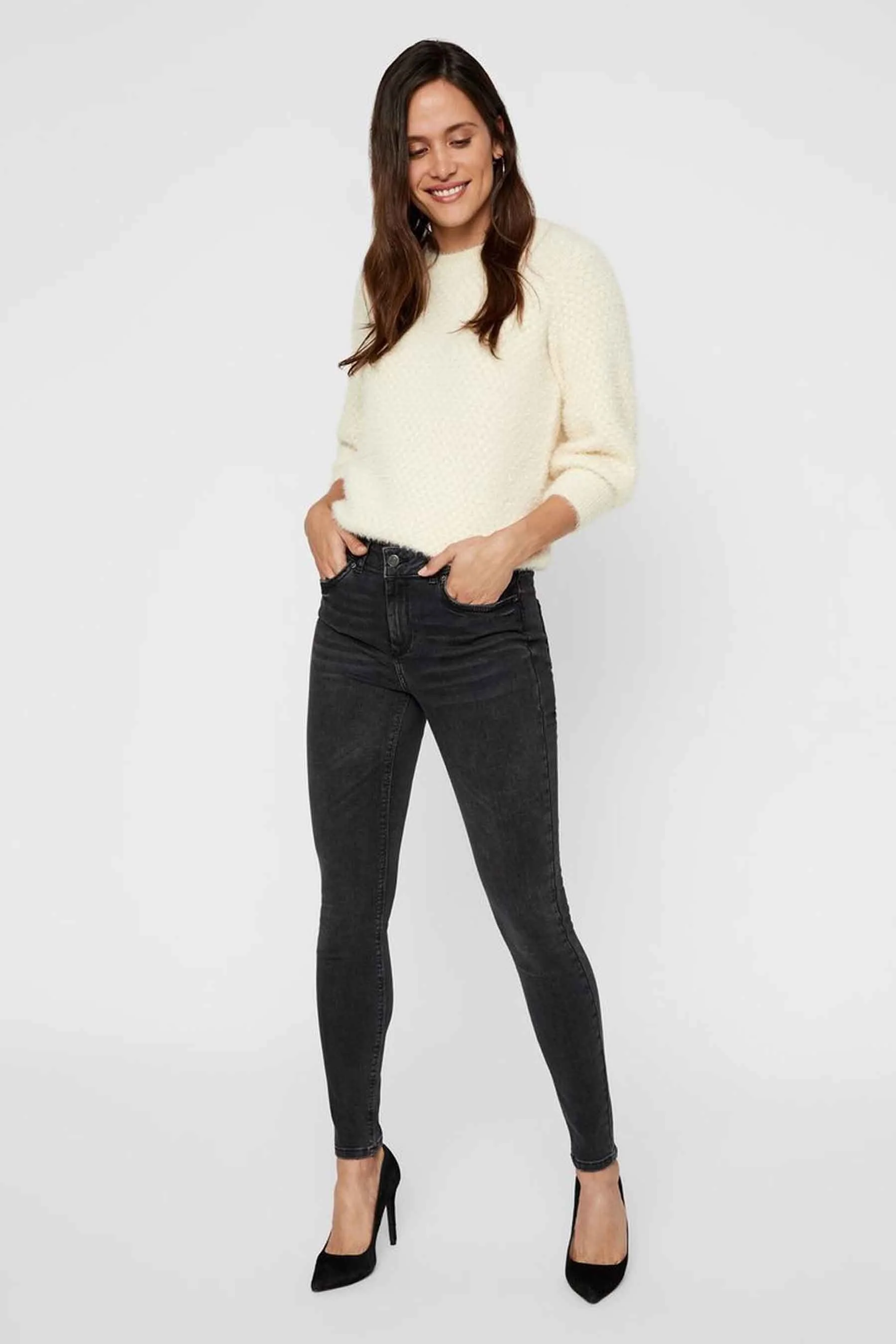 Skinny jeans - zwart
