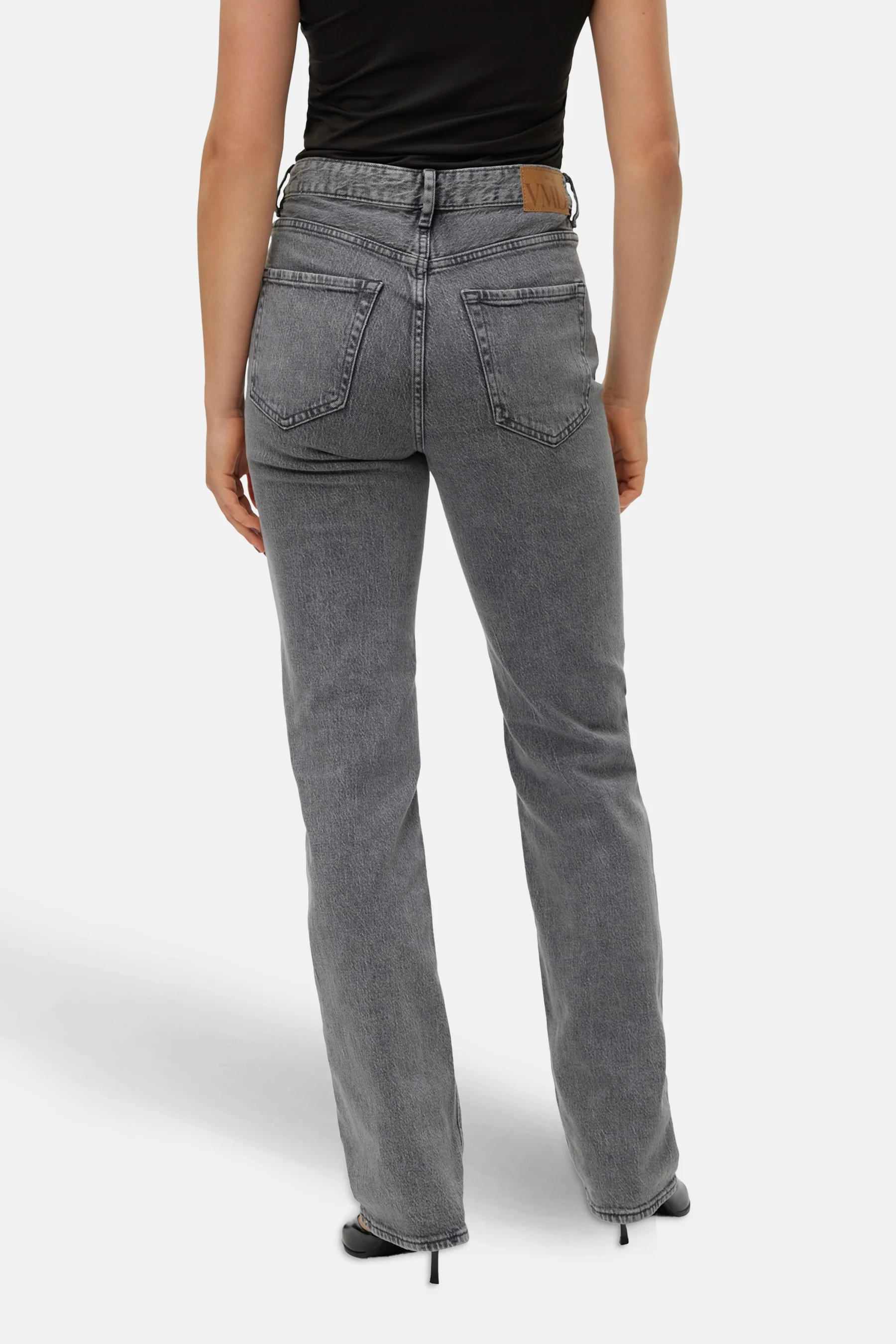 Jeans straight mid grey denim - VERO MODA® - Image 3