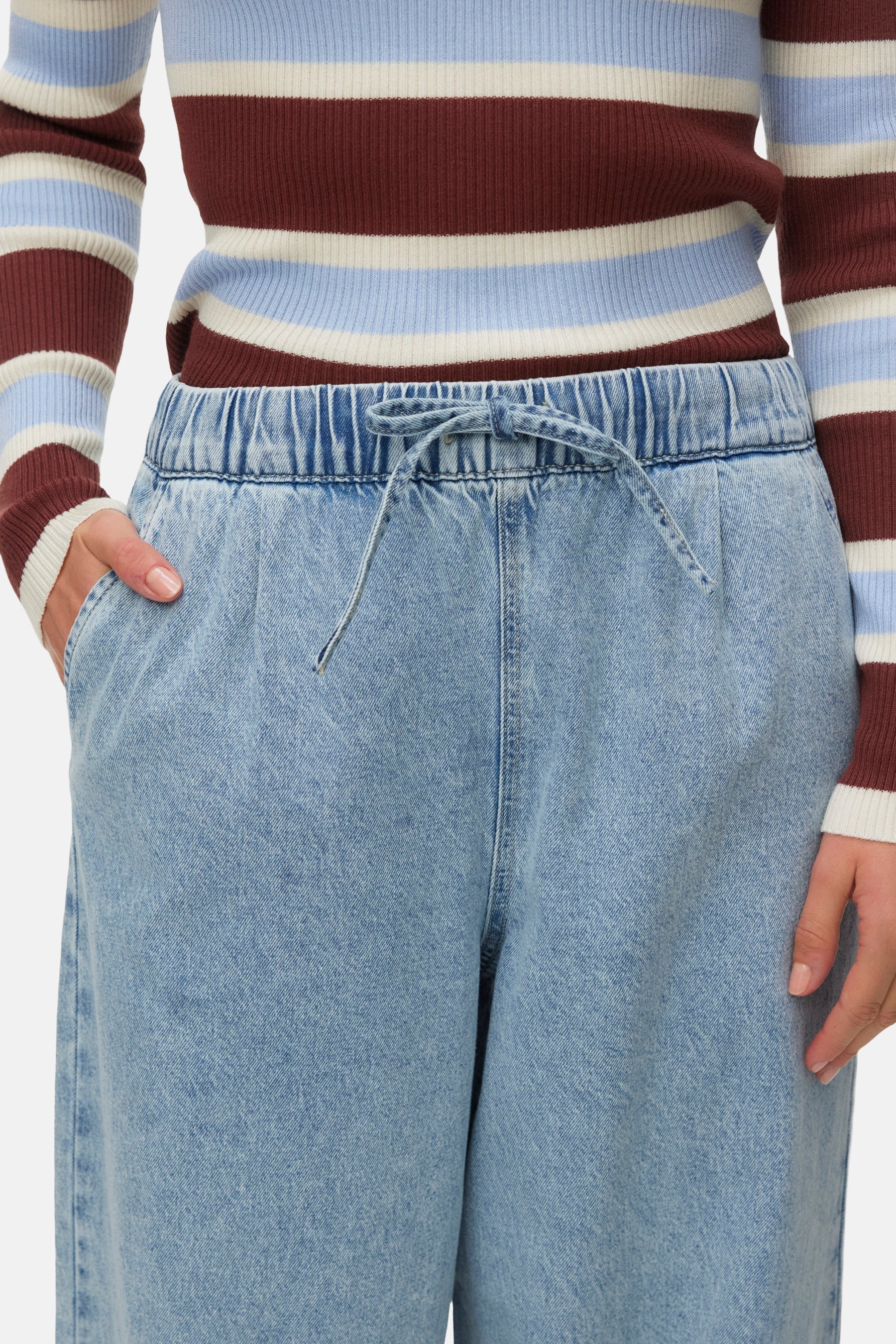 Jeans wide light blue denim - VERO MODA® - Image 4