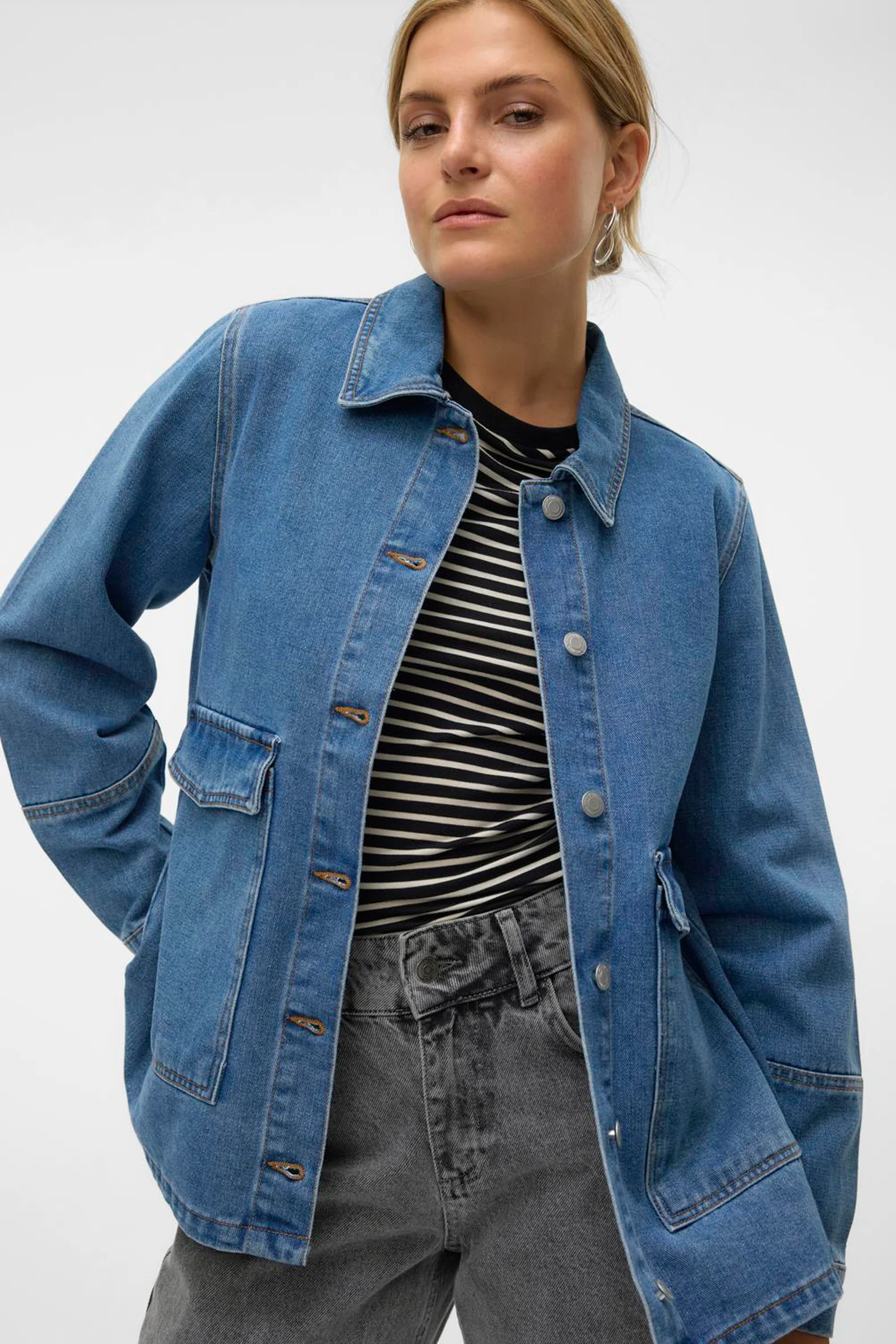 Jeansjas - mid blue denim - Image 4