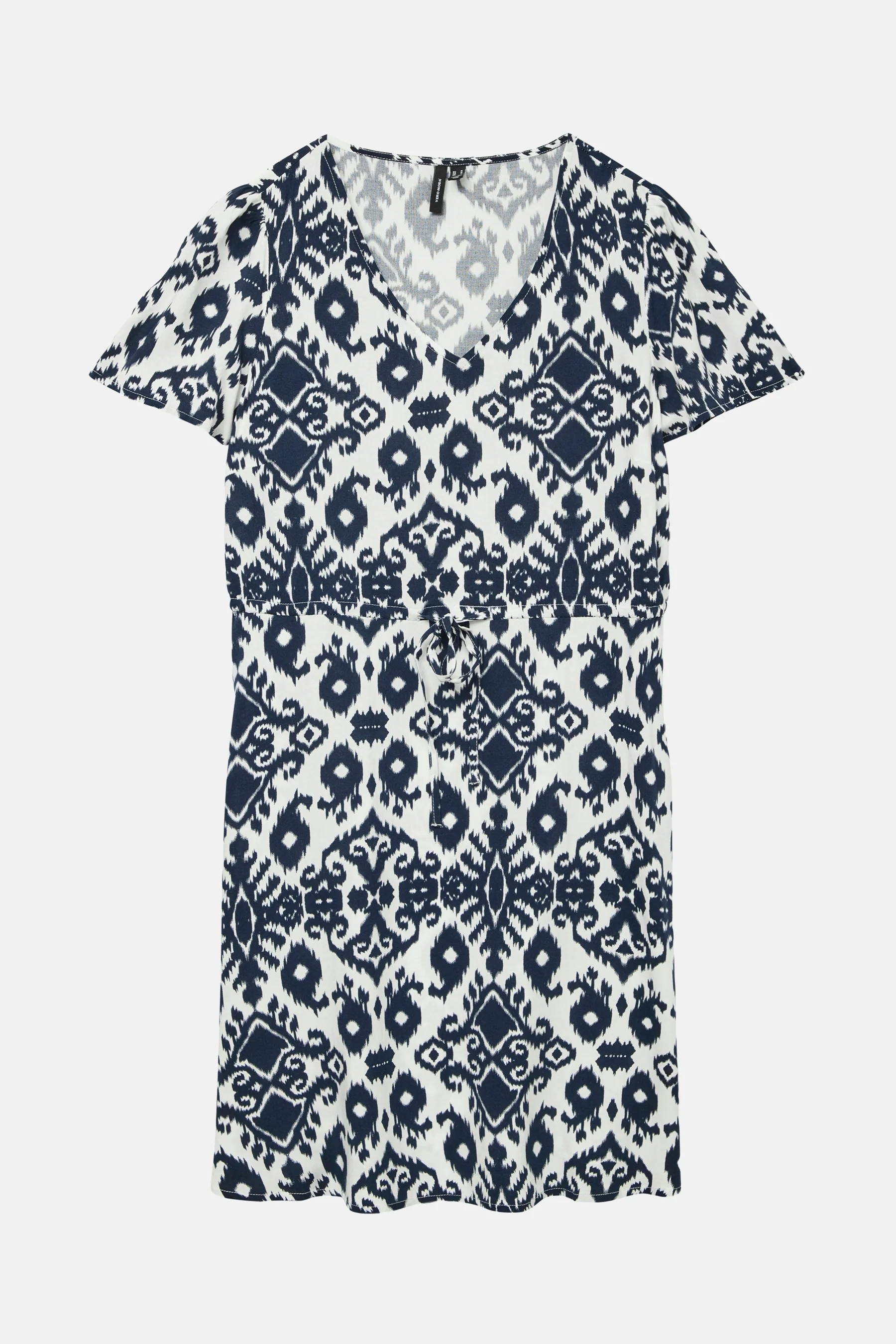 Kleedje met korte mouwen - blauw