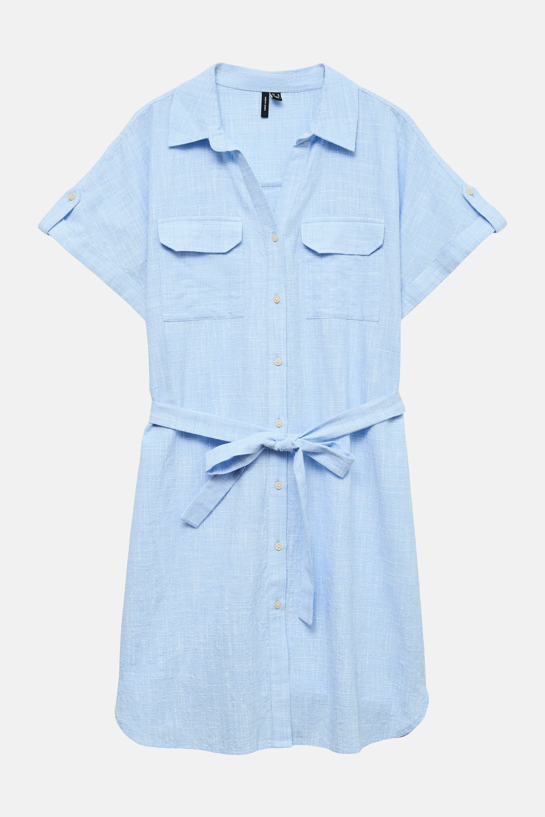 Kleedje met korte mouwen - blauw