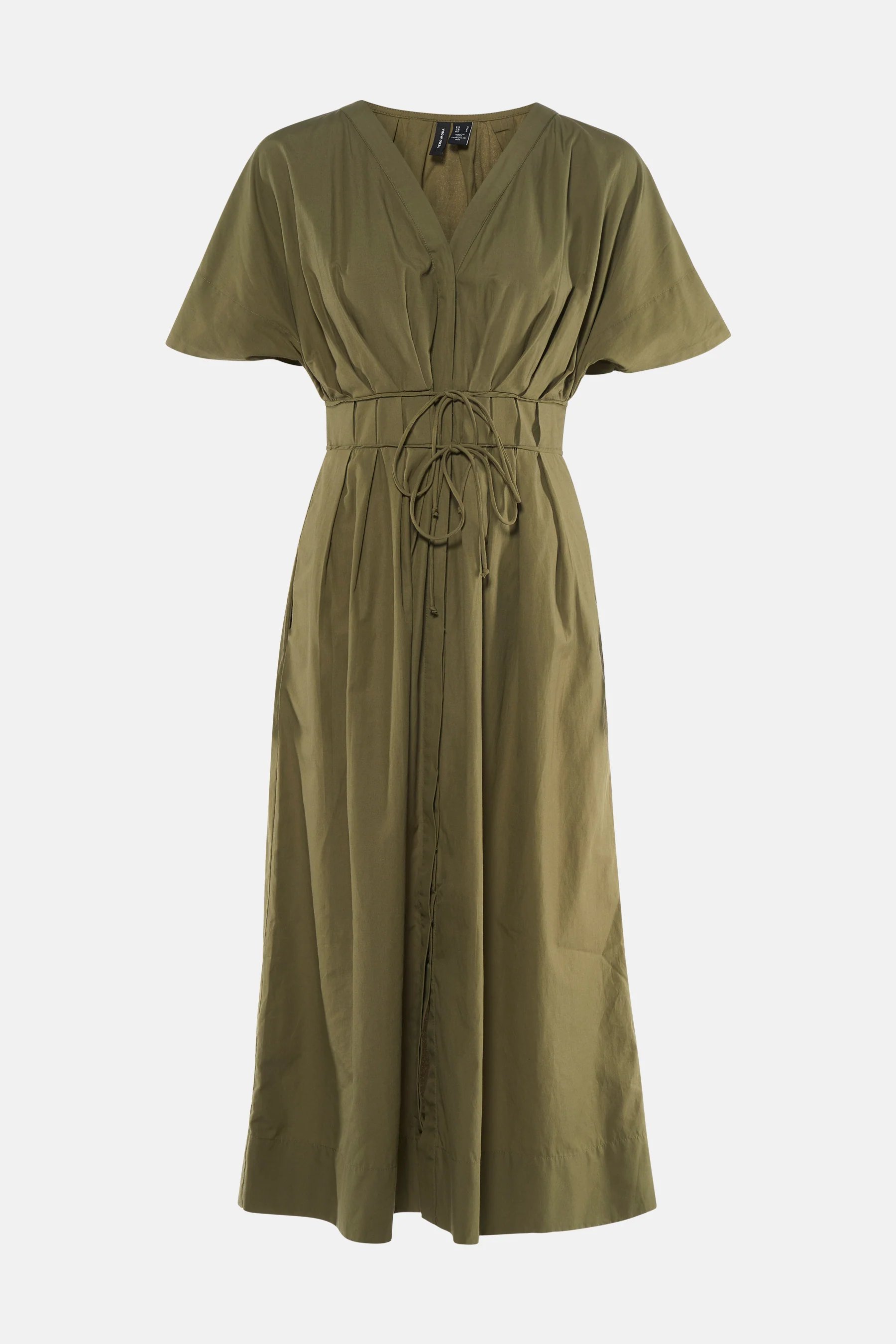 Kleedje met korte mouwen - khaki