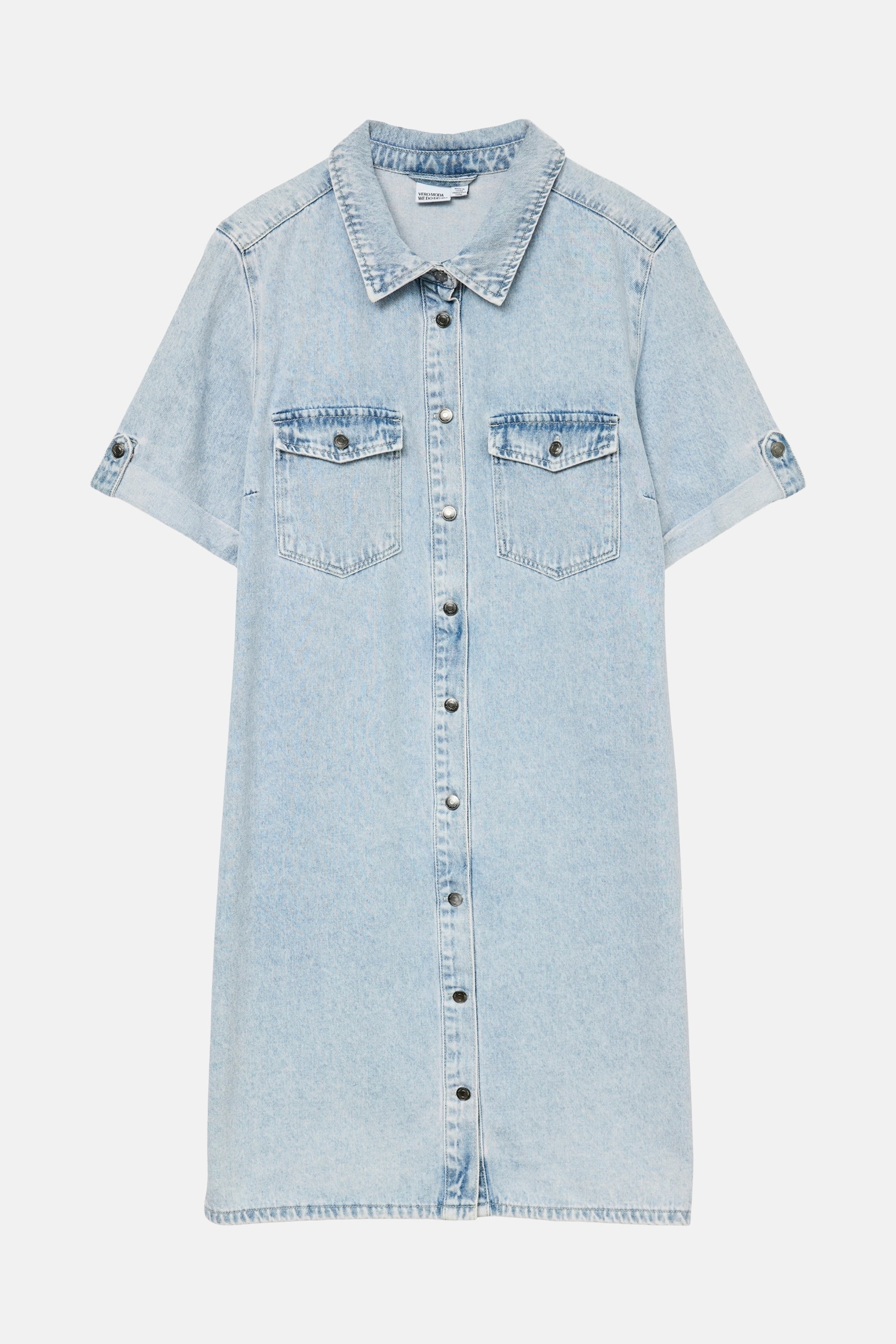 Kleedje met korte mouwen - light blue denim - Image 6