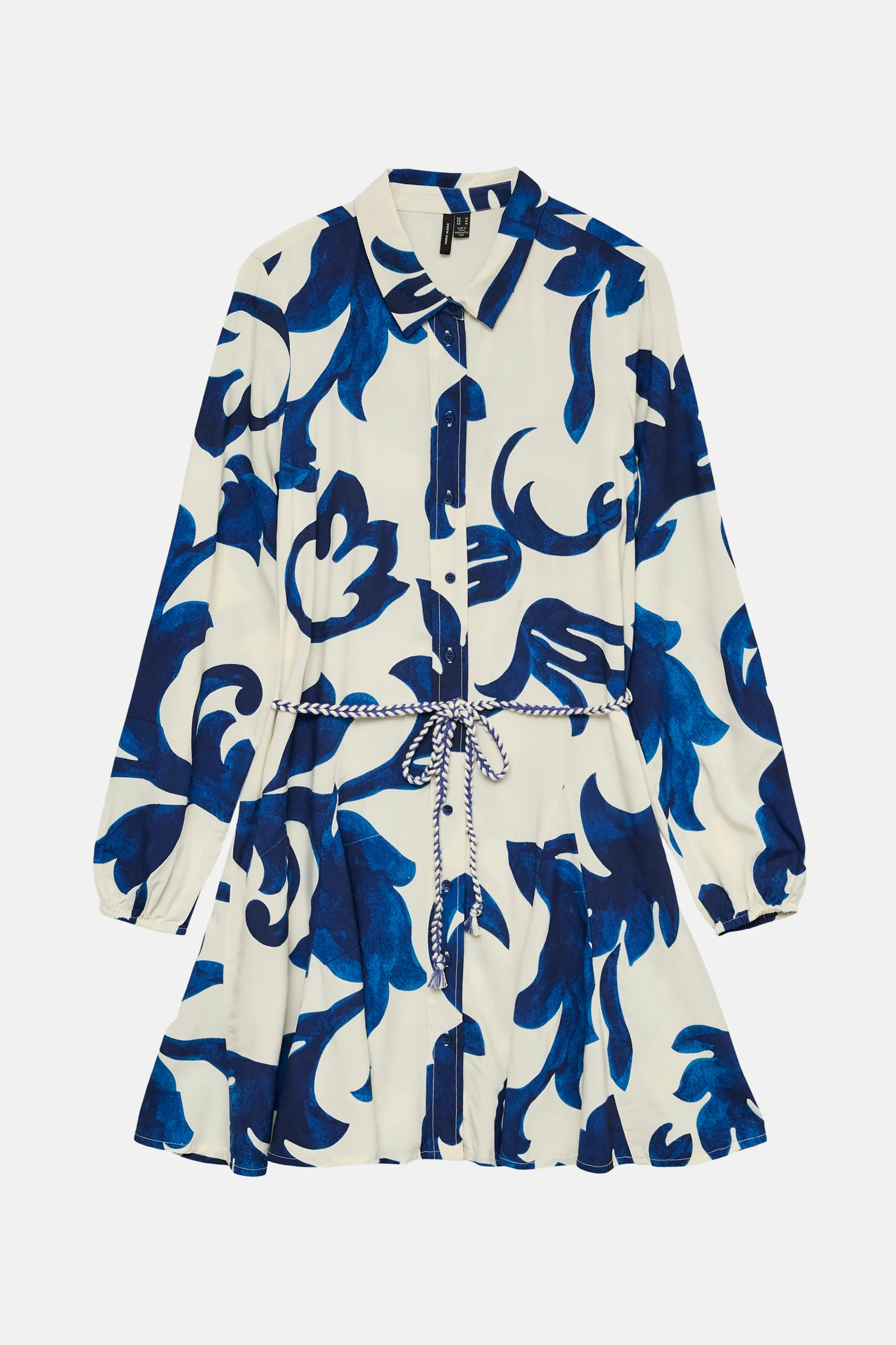 Kleedje met lange mouwen - Blauw