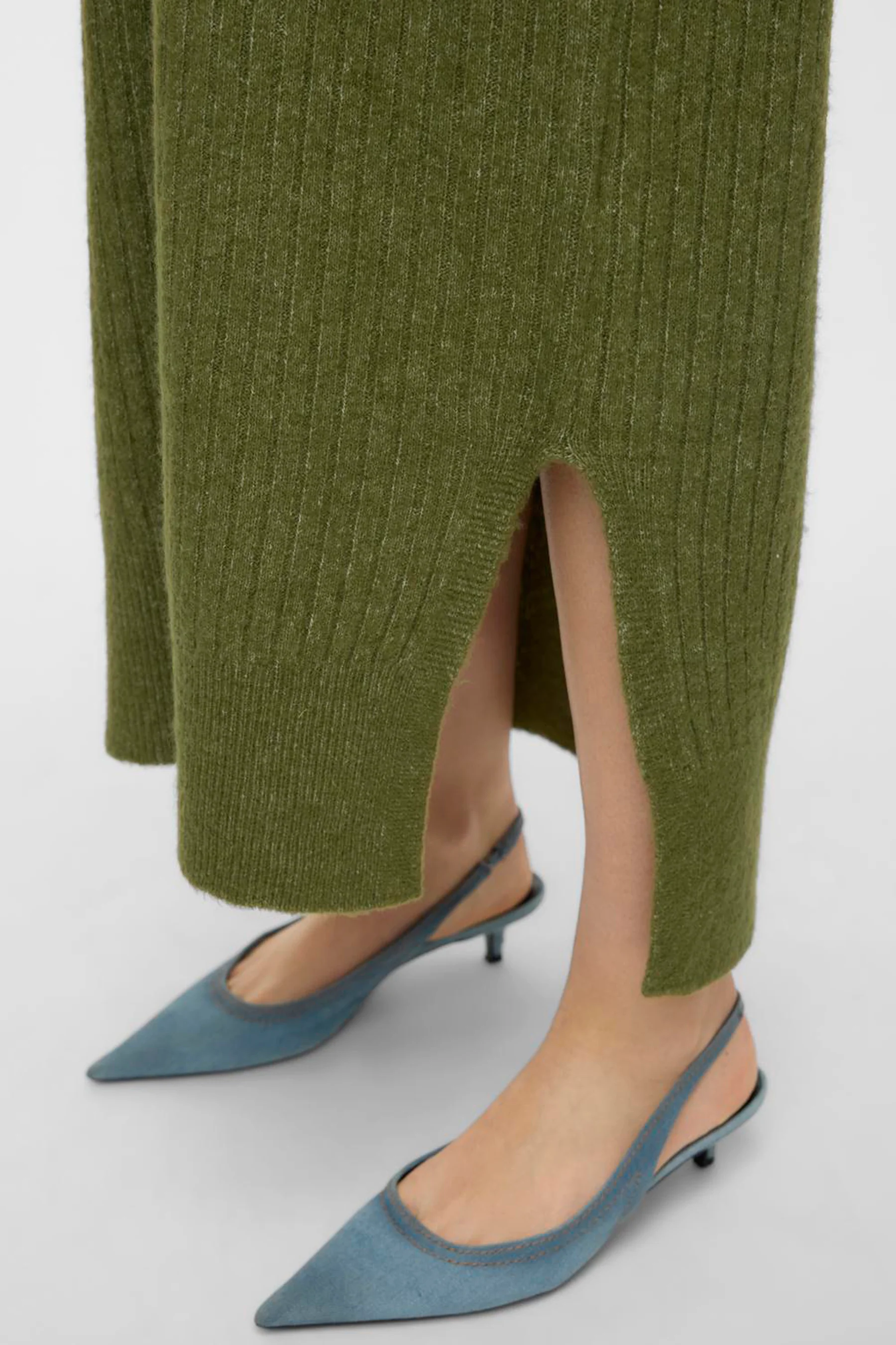 Kleedje met lange mouwen - groen - Image 4