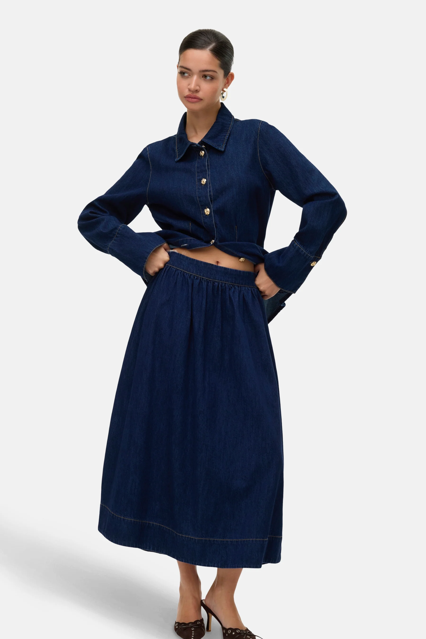 Rokken dark blue denim - VERO MODA® - Image 5