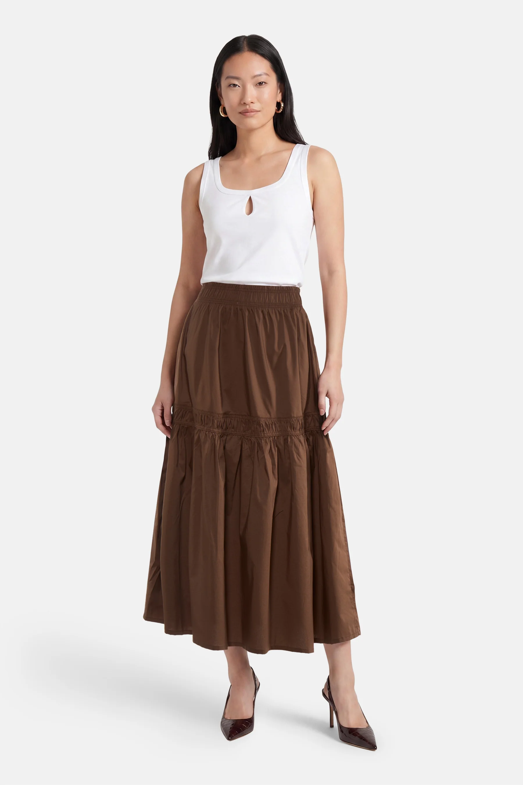 Lange rok - bruin - Image 2