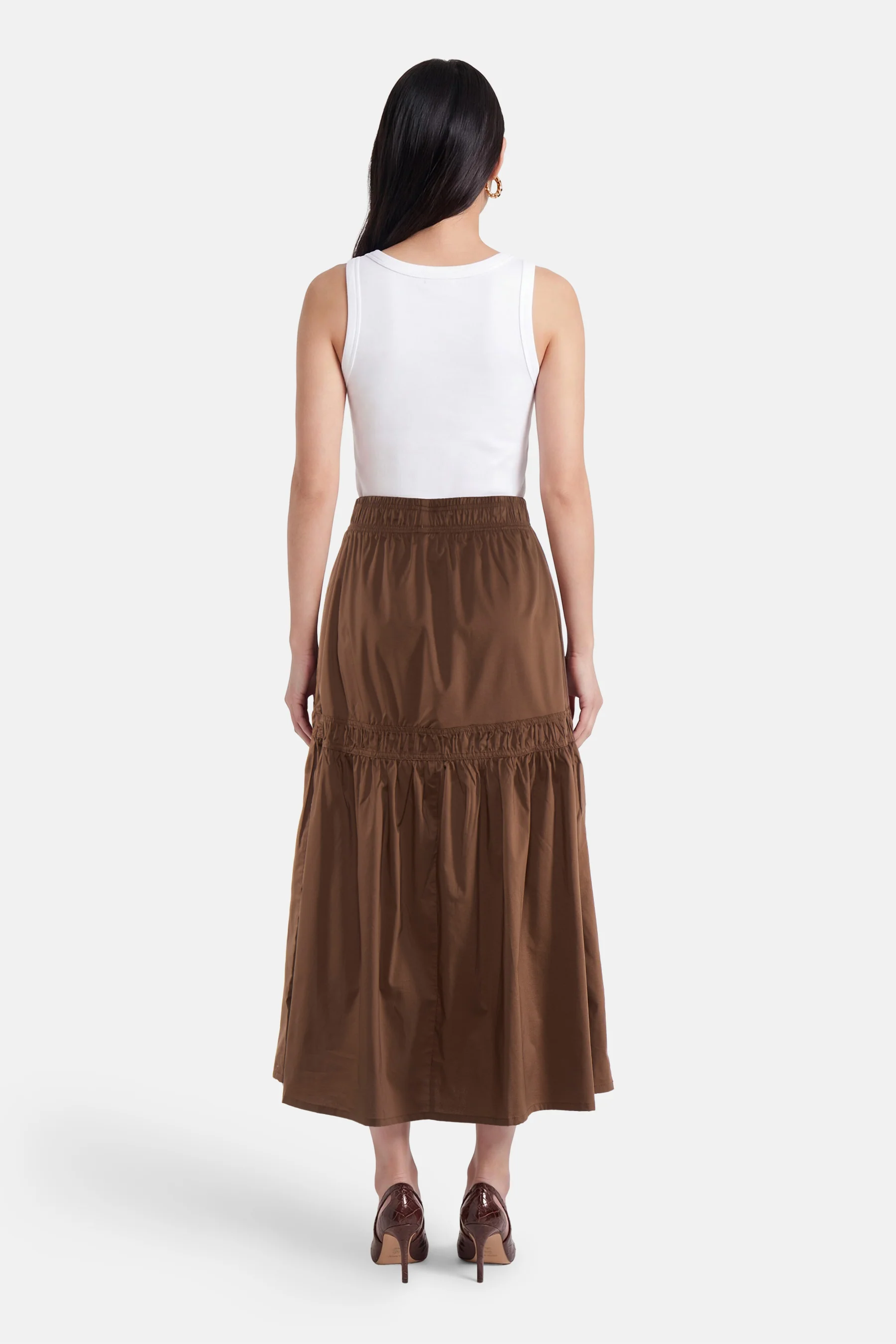 Lange rok - bruin - Image 3
