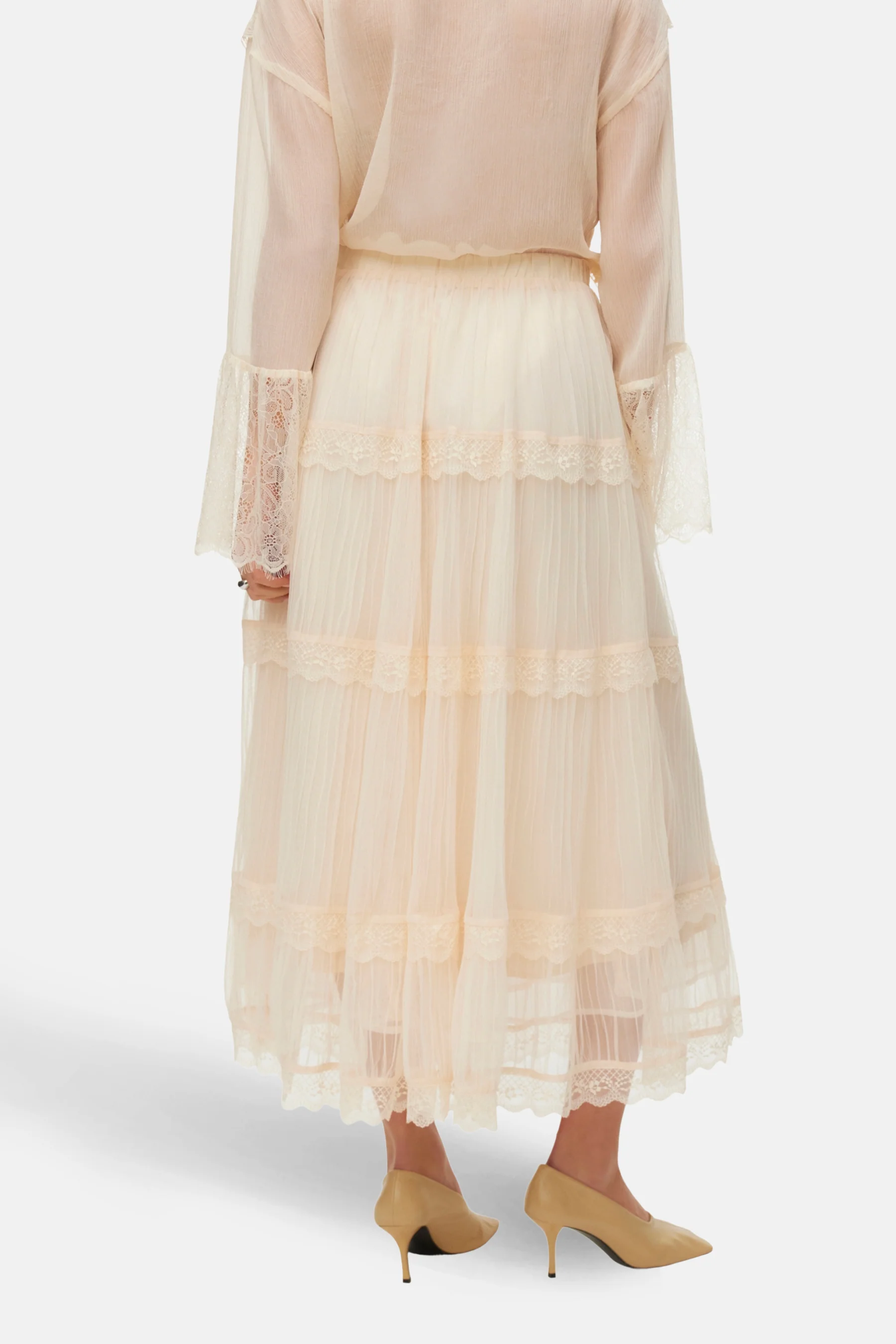 Lange rok - ecru - Image 4