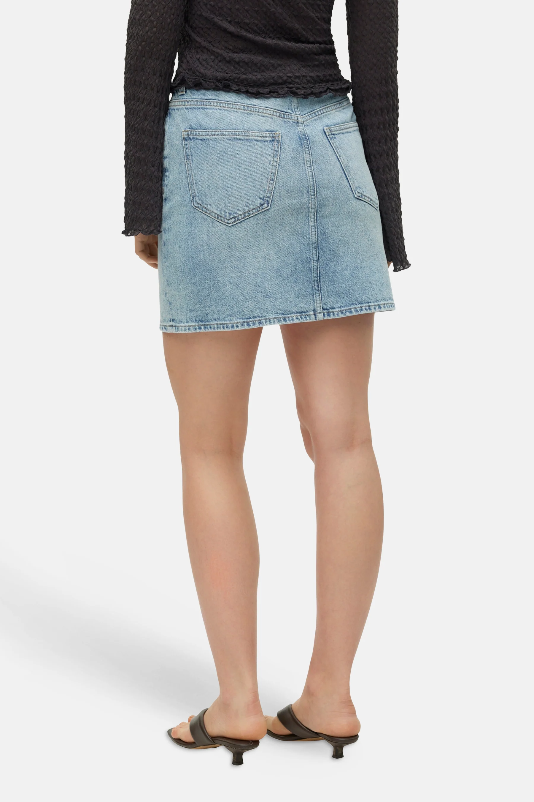Korte rok - light blue denim - Image 4
