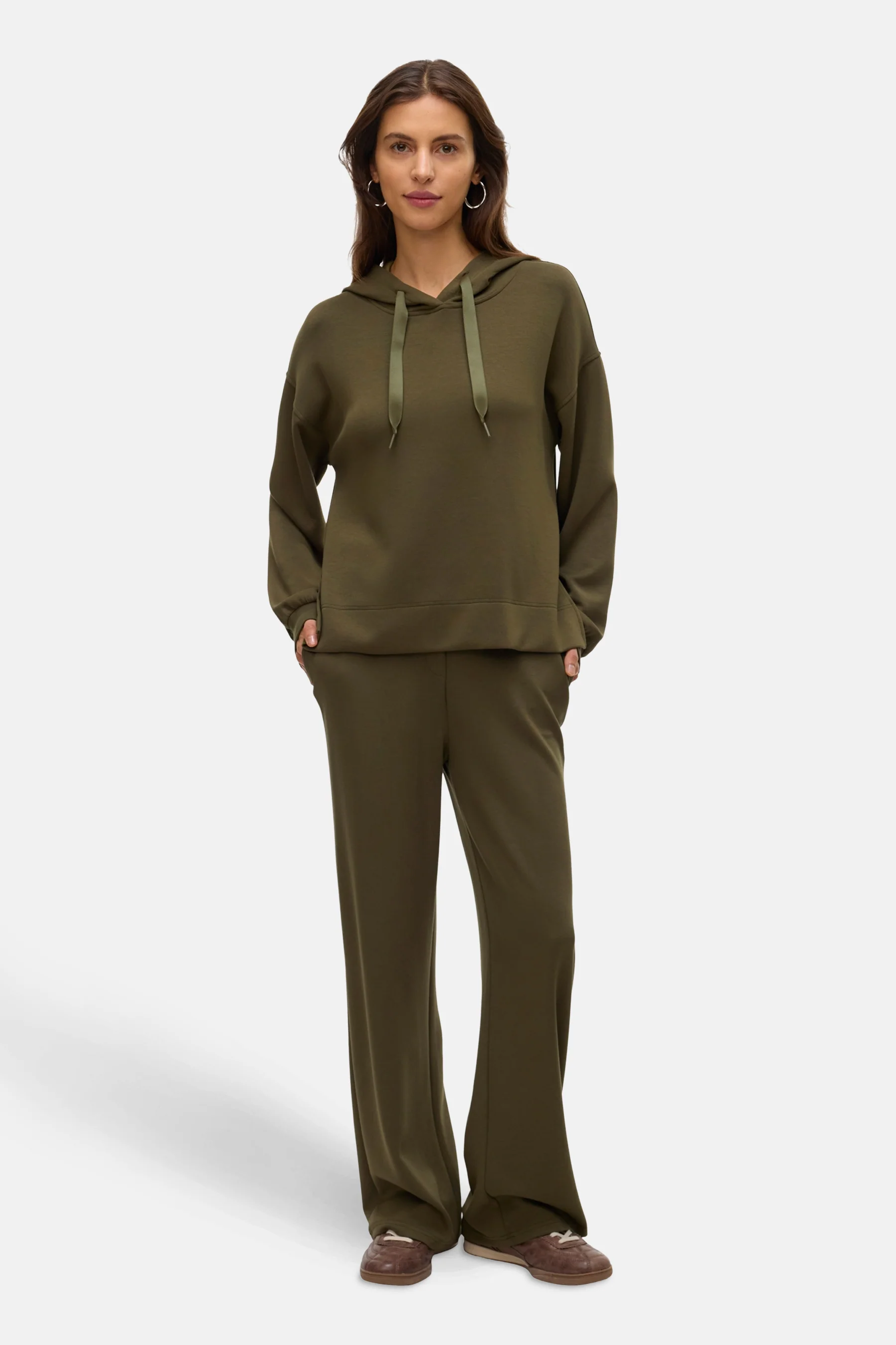 Sweater met kap - groen - Image 2