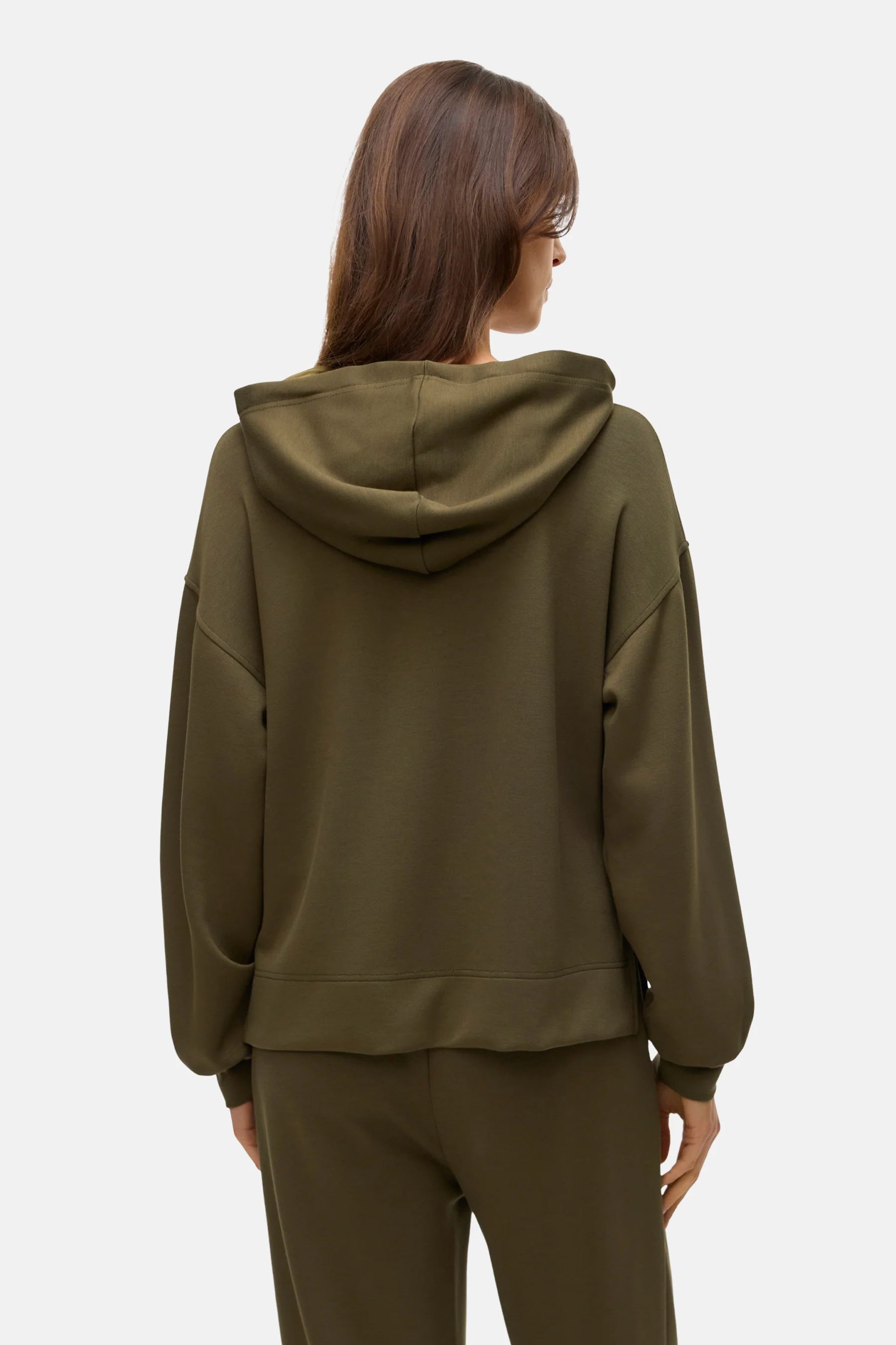Sweater met kap - groen - Image 3
