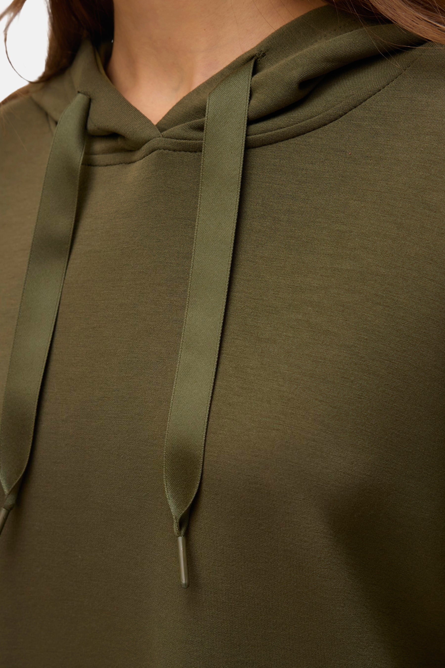 Sweater met kap - groen - Image 4