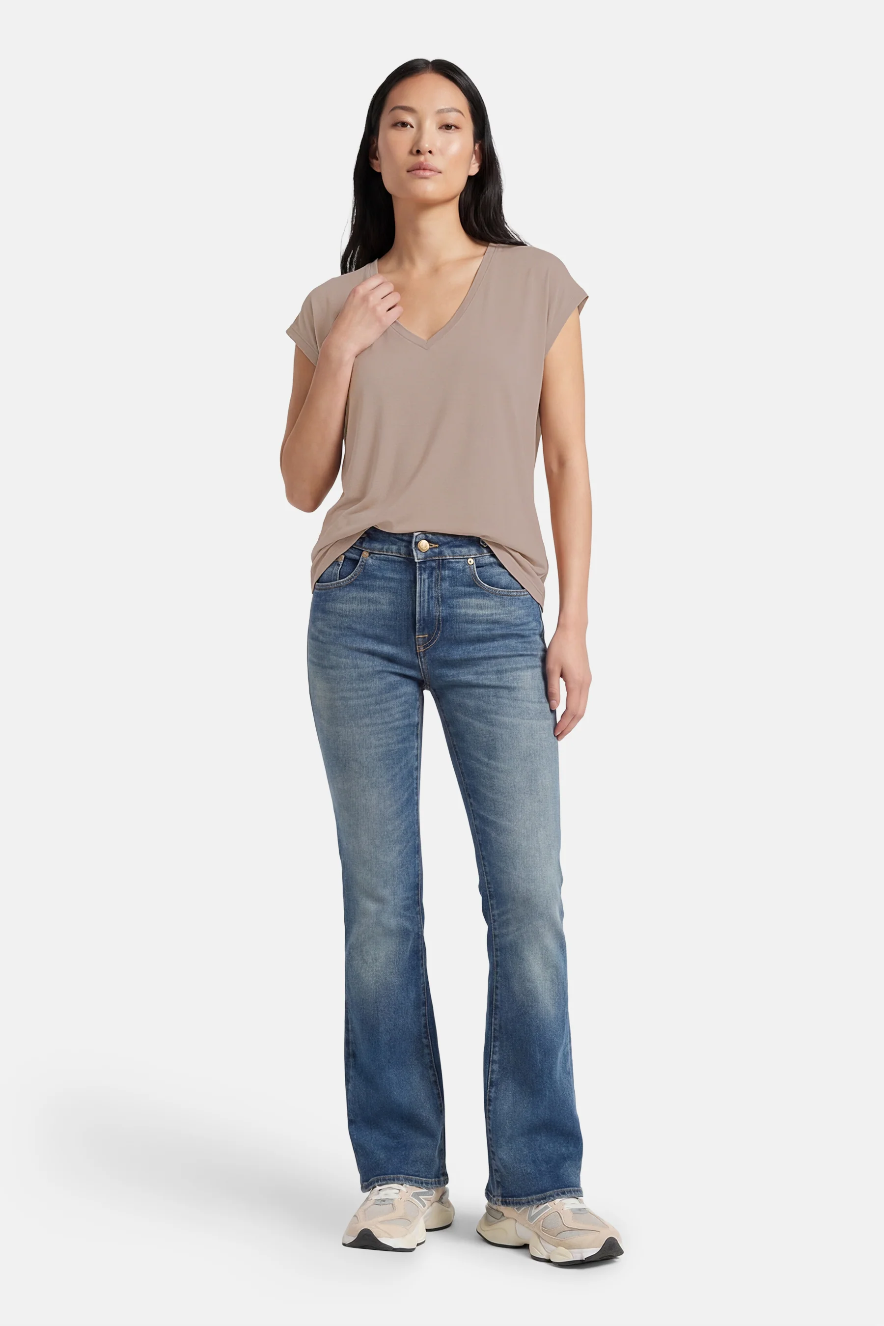 T-shirt met korte mouwen - beige - Image 3