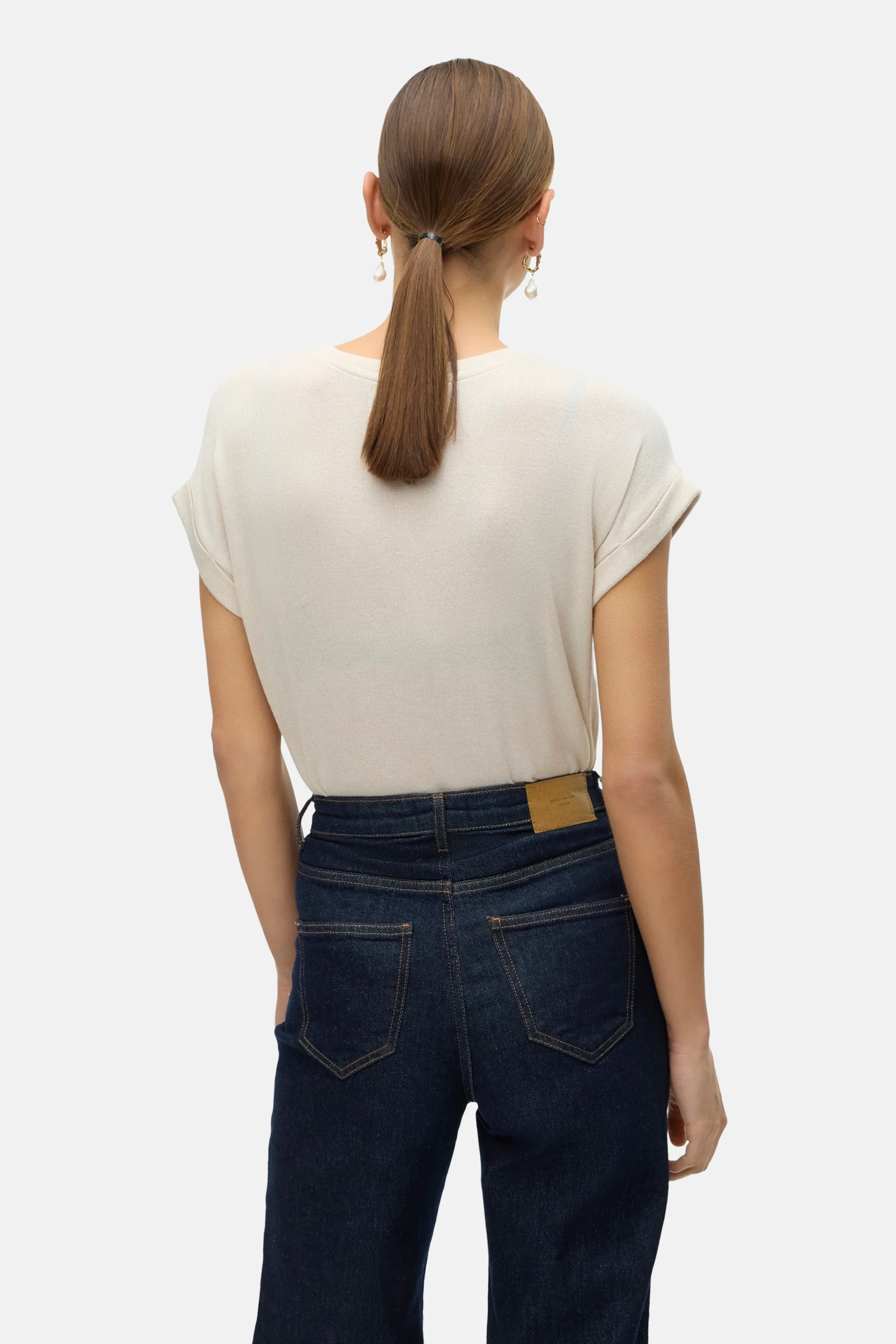 T-shirt met korte mouwen - beige - Image 3