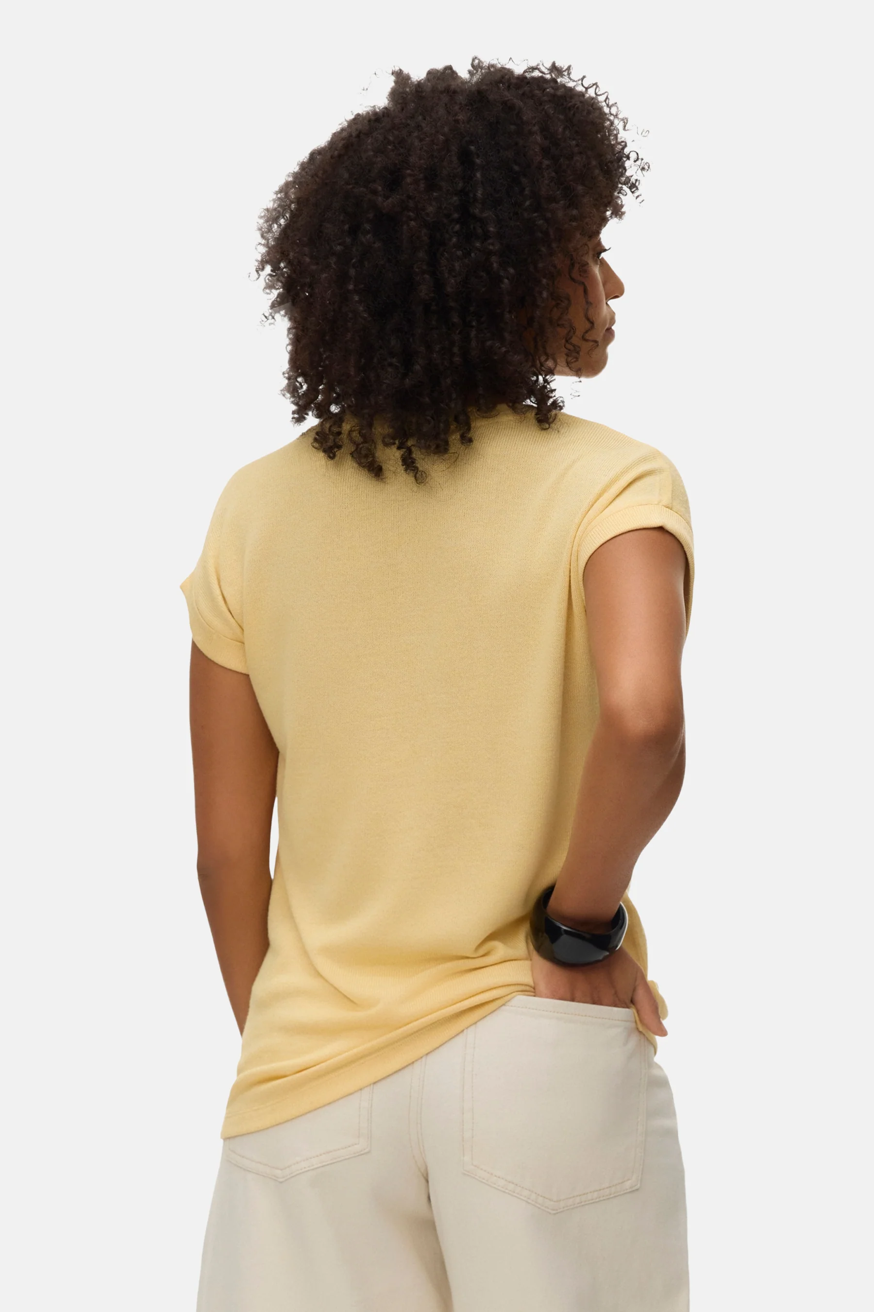 T-shirt met korte mouwen - geel - Image 3