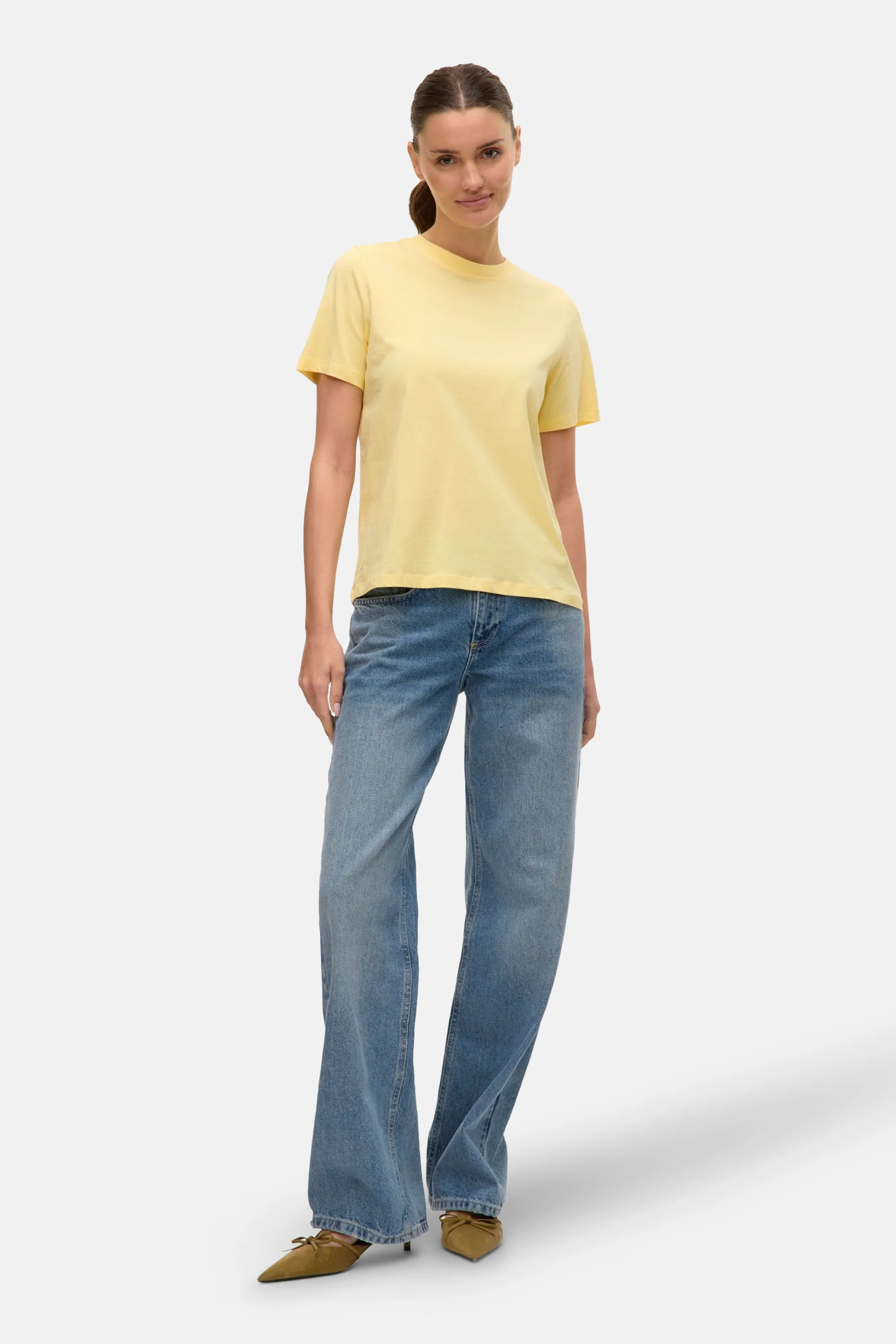 T-shirt met korte mouwen - geel - Image 3